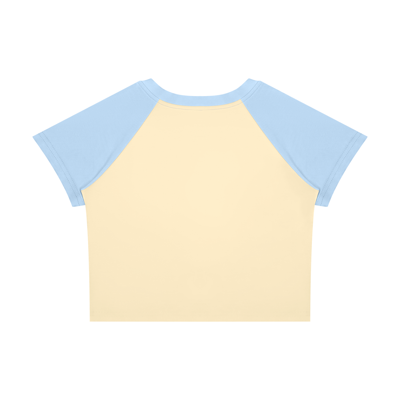 No Co. Tropical Logo Raglan Crop Tee | Colorful Summer Streetwear