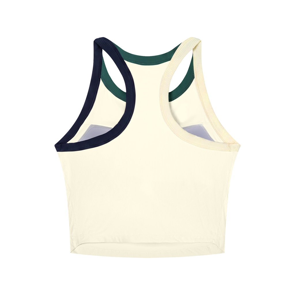 No Co. Brush Logo Cropped Racerback Tank | Never Needed Company