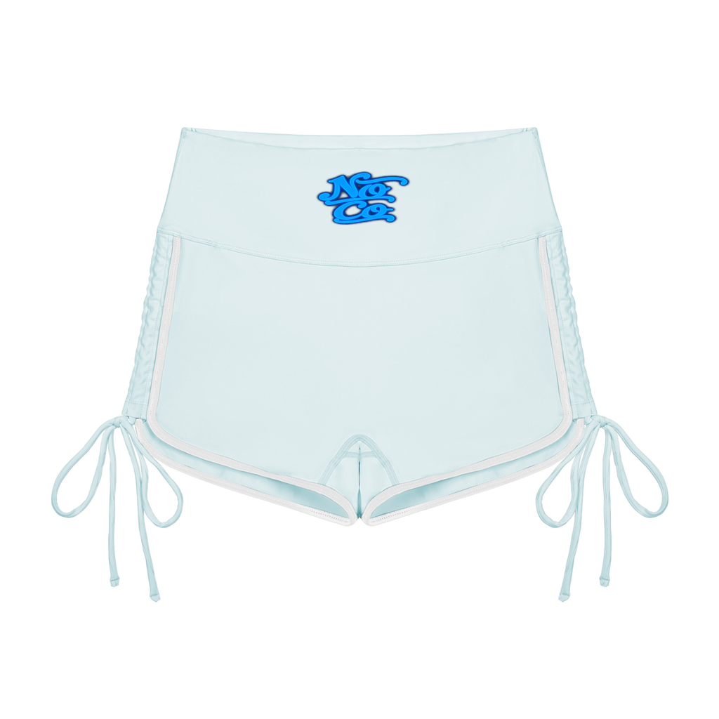 No Co. Blue Script Runner Shorts