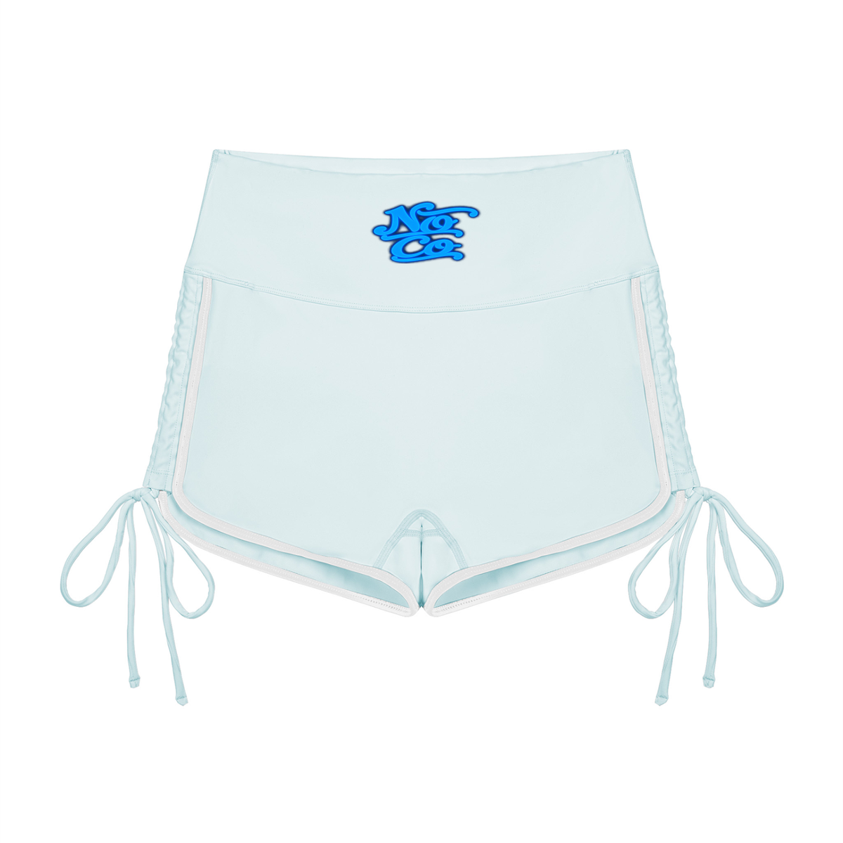 No Co. Blue Script Runner Shorts