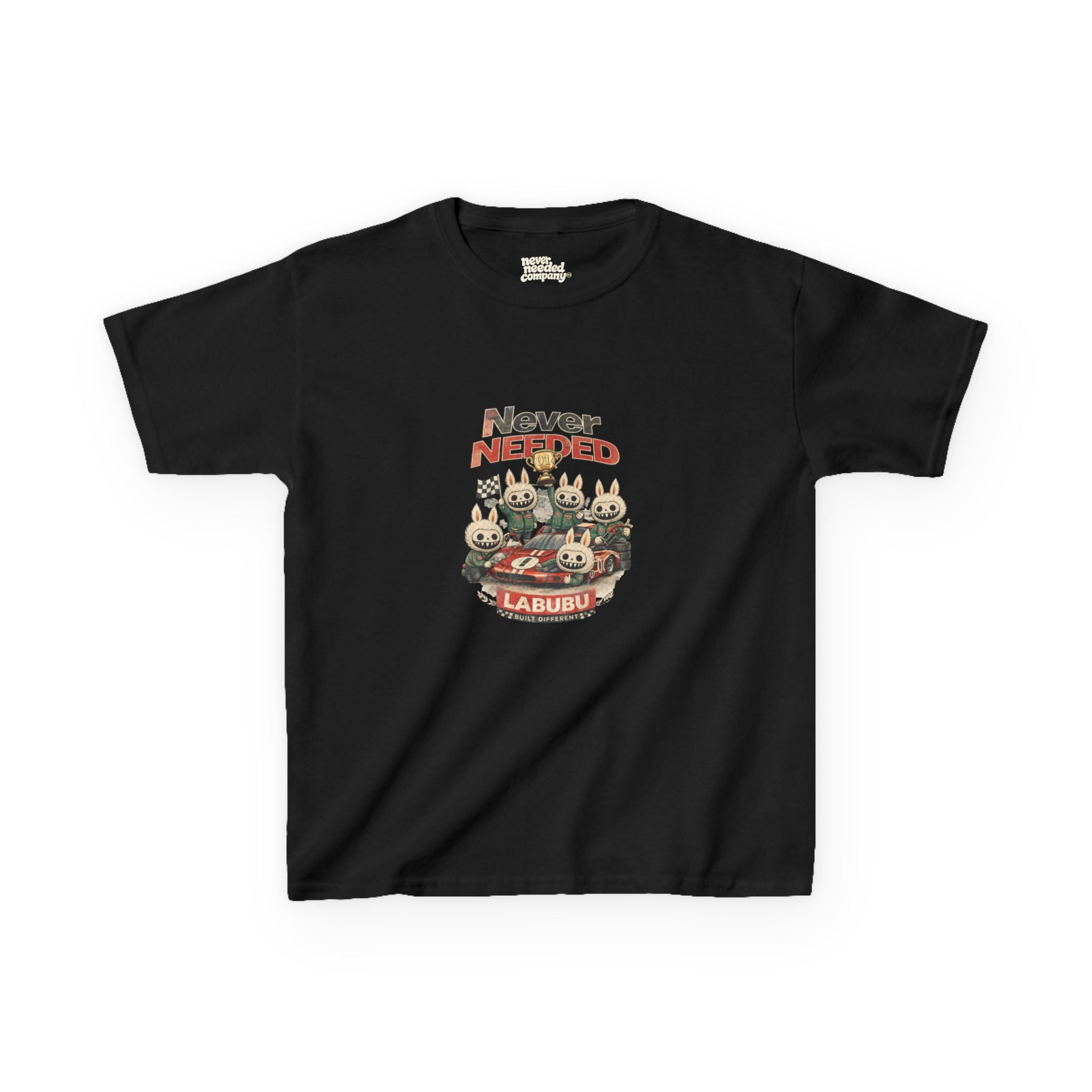 Never Needed “Labubu Built Different” Tee — 5 Color Drop