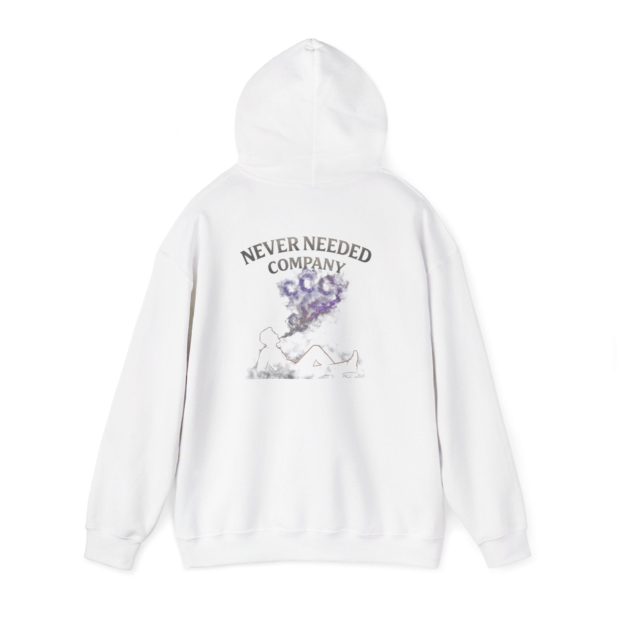 Never Needed Company – Smoke Hoodie (Purple Edition)