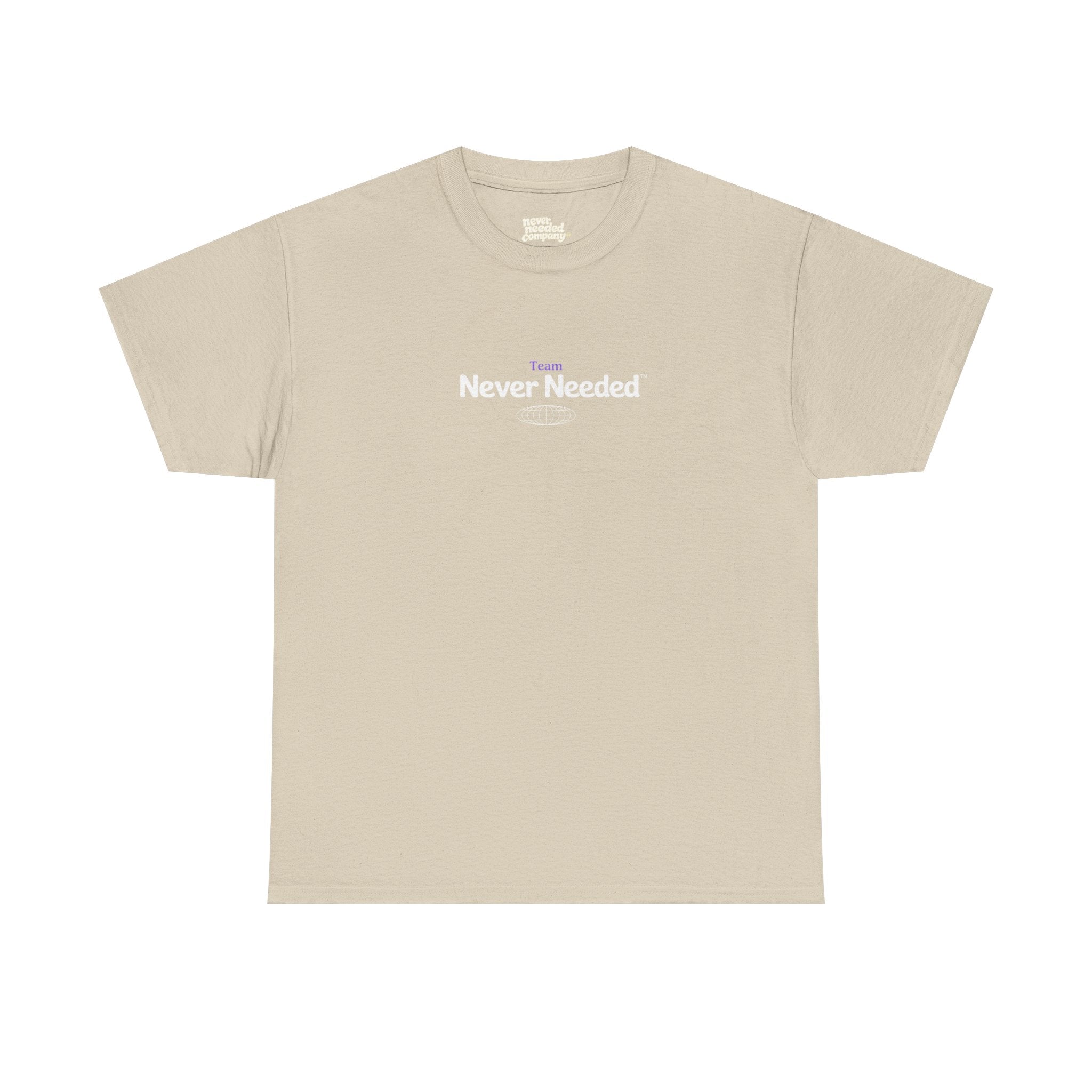 Team Never Needed™ Globe Tee (Minimal Edition)