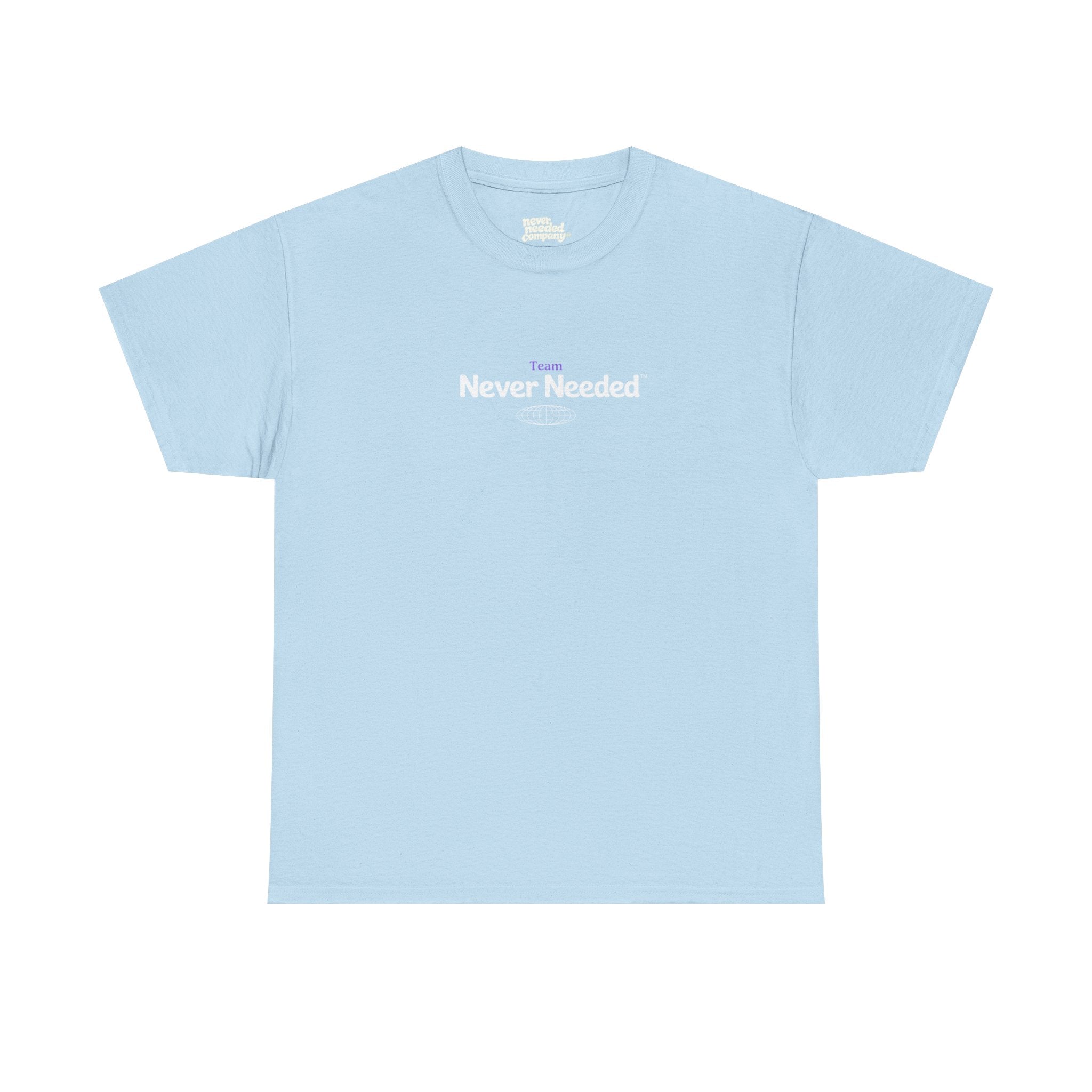 Team Never Needed™ Globe Tee (Minimal Edition)