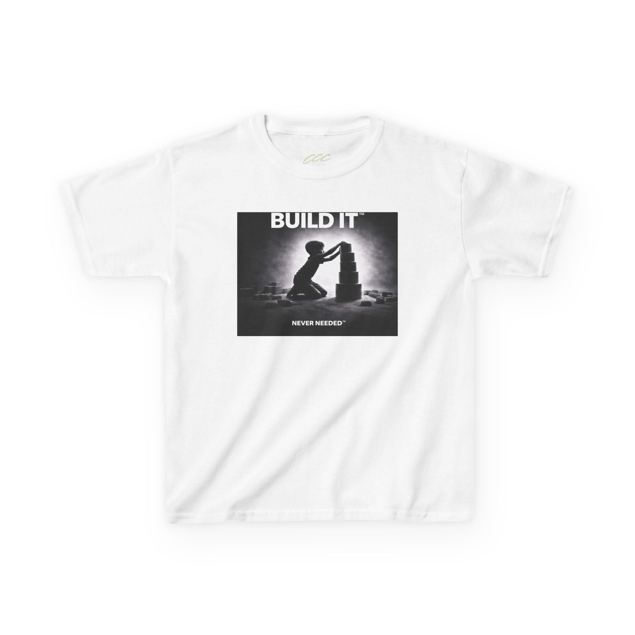 Never Needed™ “Build It” Tee — Kids Edition (Drop 04)