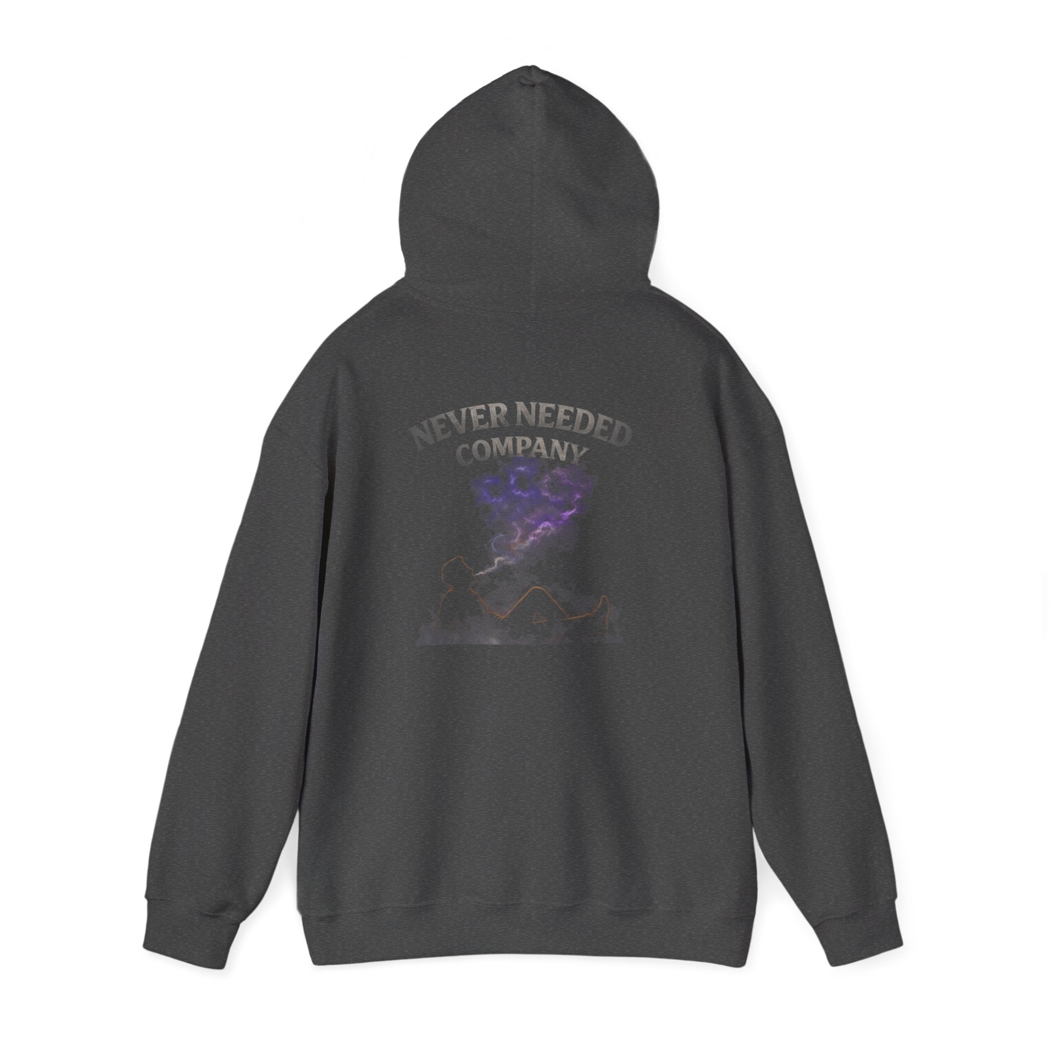 Never Needed Company – Smoke Hoodie (Purple Edition)
