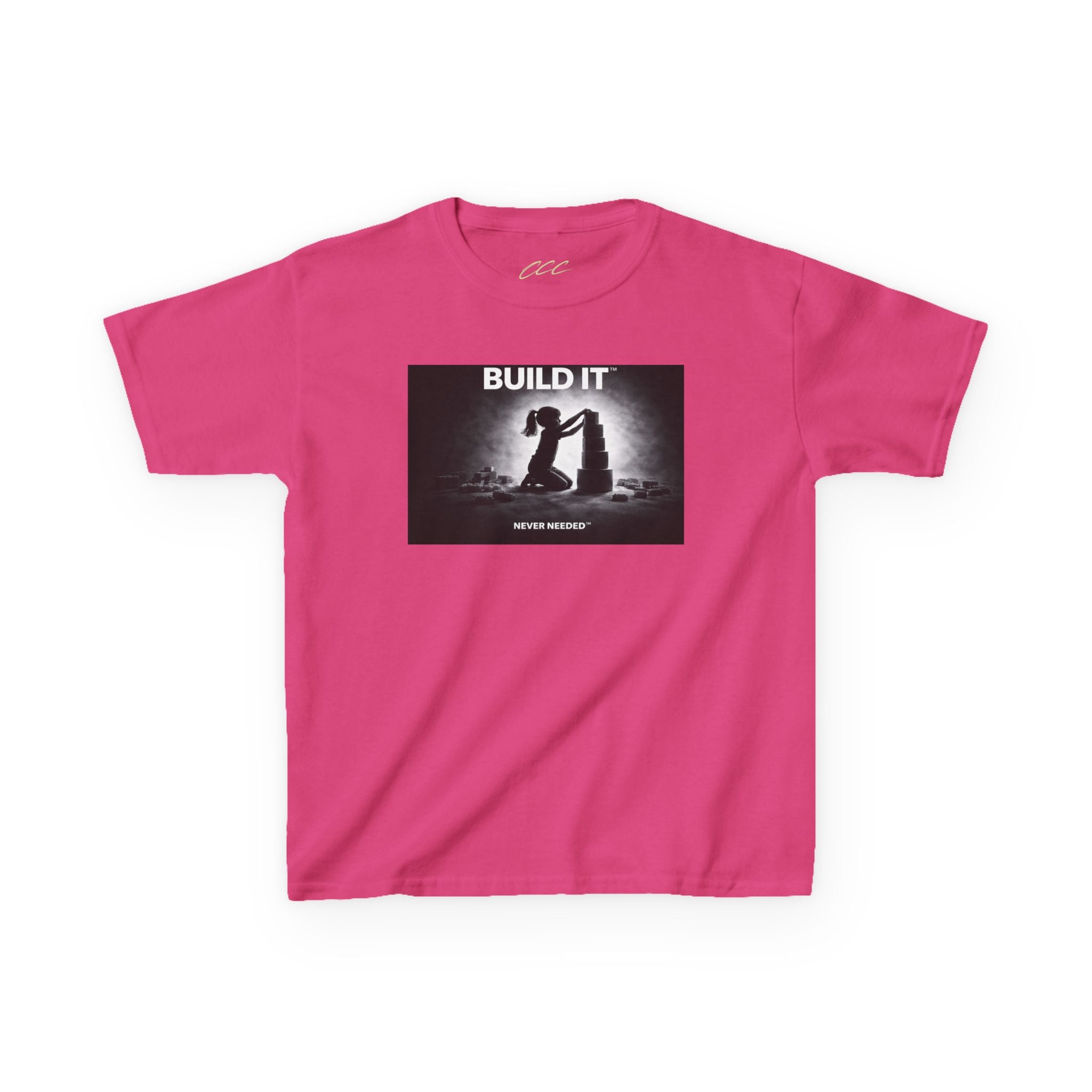 Never Needed™ “Build It” Tee — Kids Edition (Drop 04)