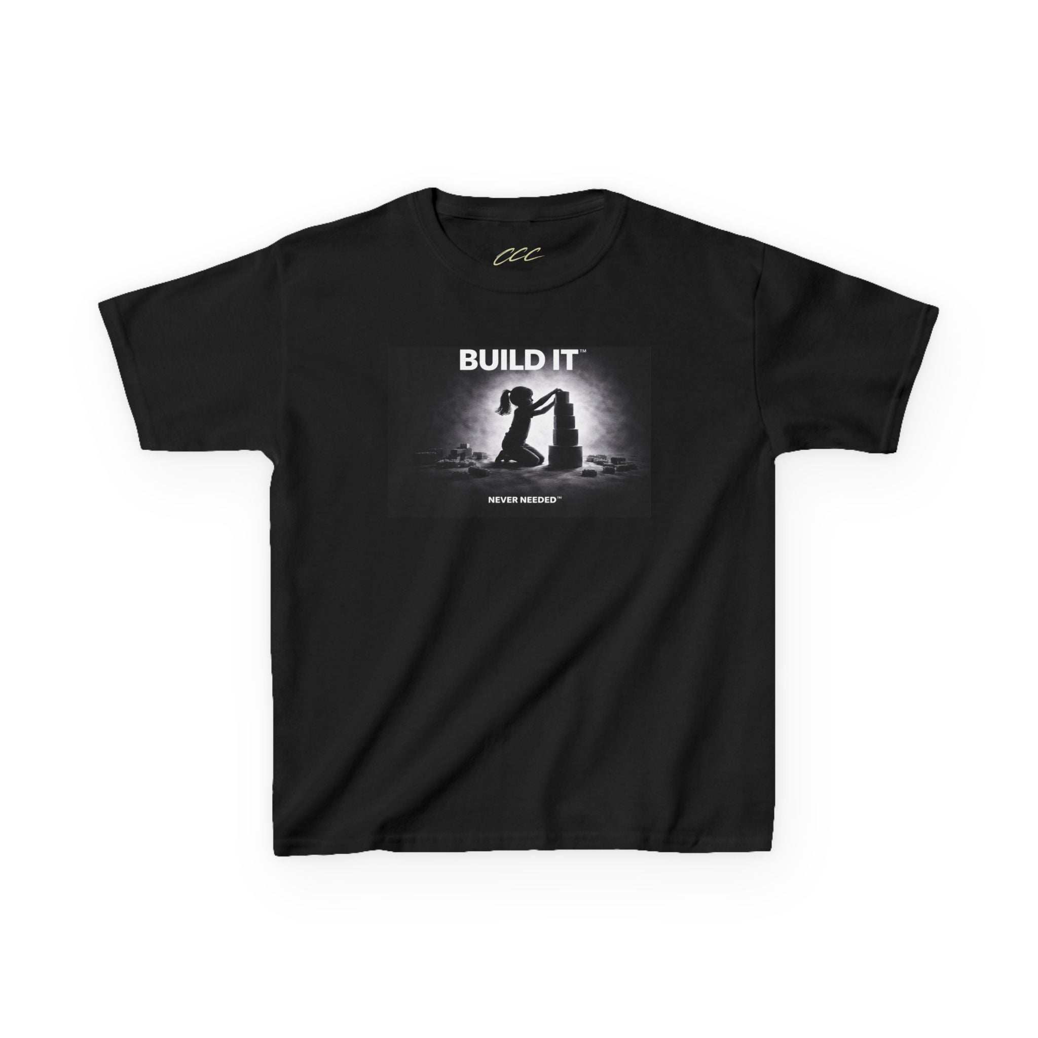 Never Needed™ “Build It” Tee — Kids Edition (Drop 04)
