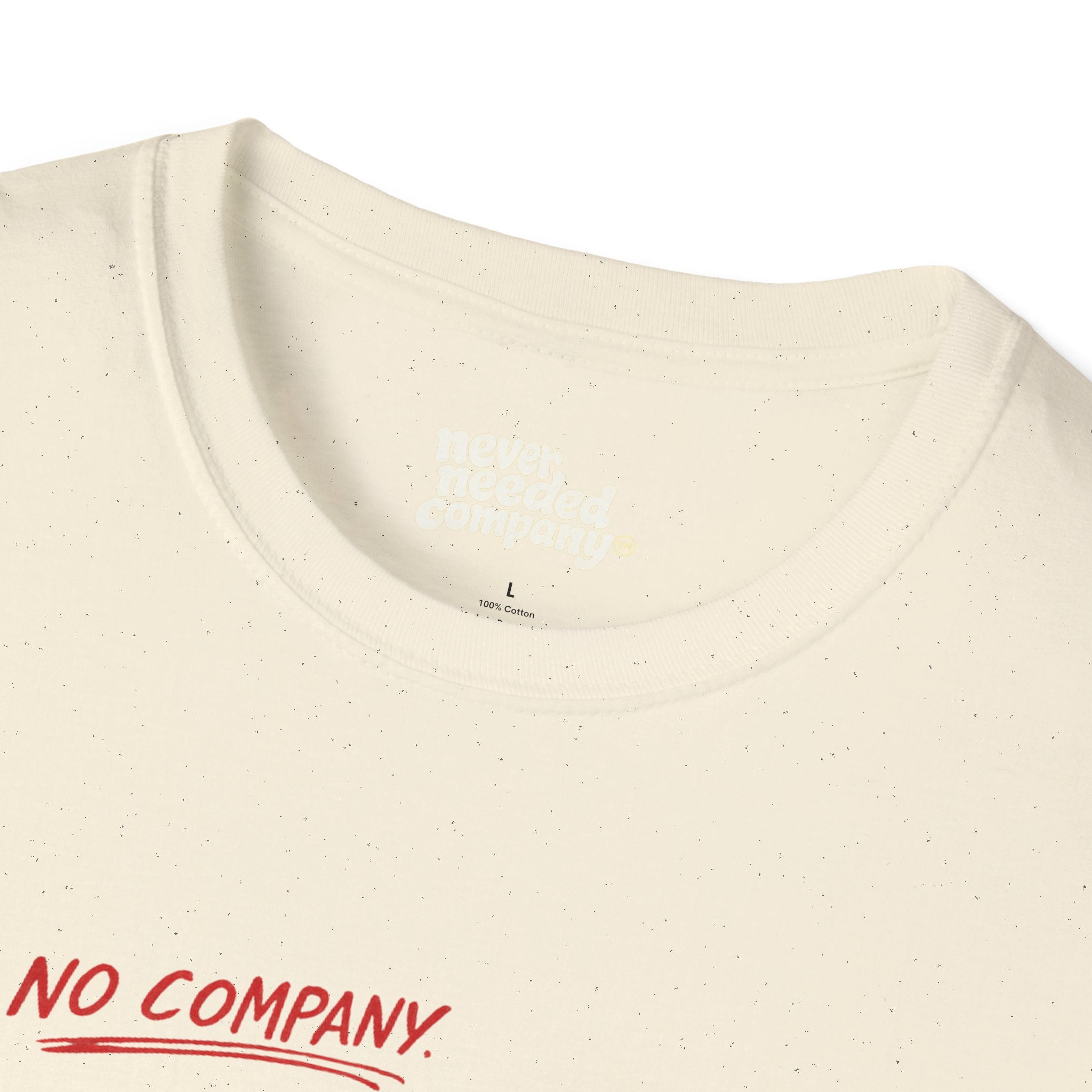 Never Needed™ — Play / Work Heart Tee (Black Edition)
