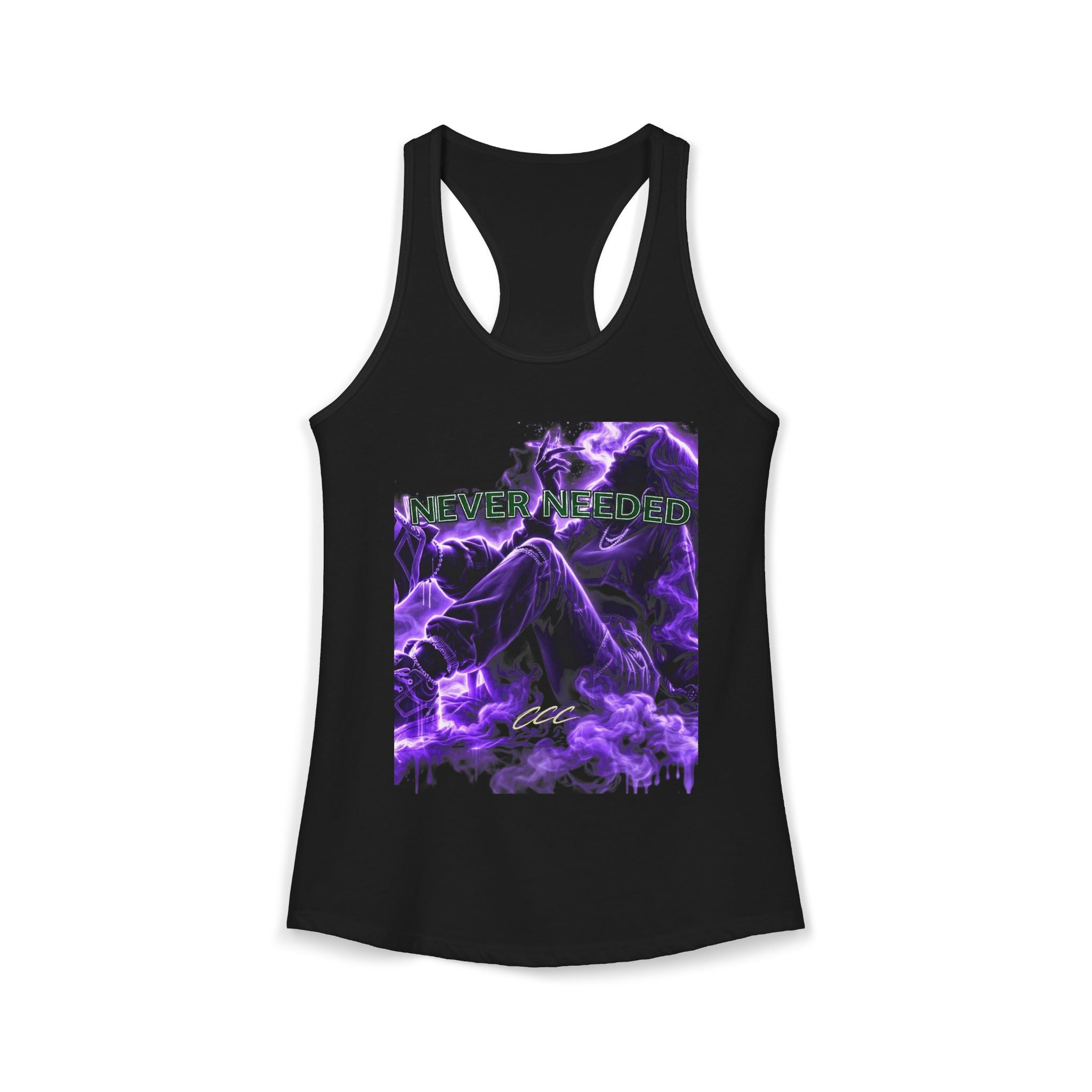Never Needed Tank — Purple Smoke Graphic (Limited Drop)