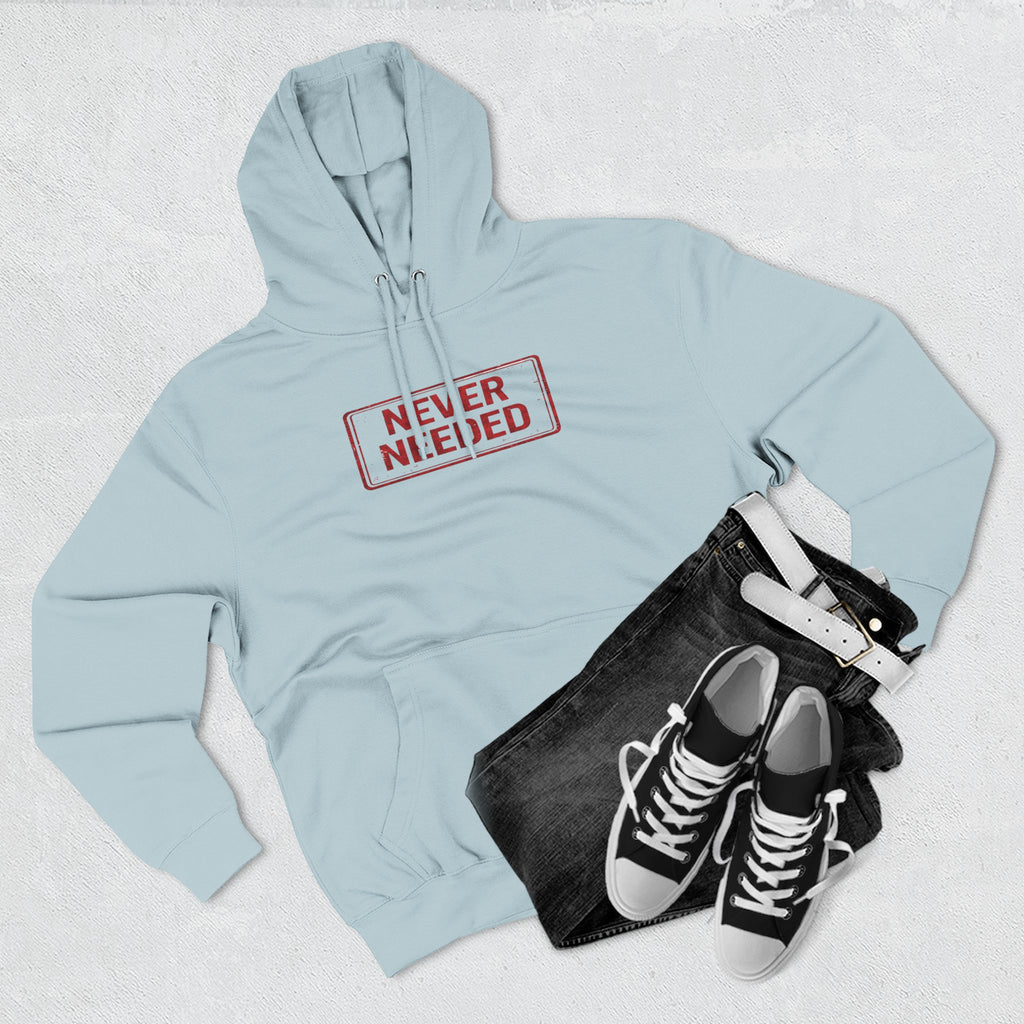 Never Needed Stamp Hoodie — Drop 01