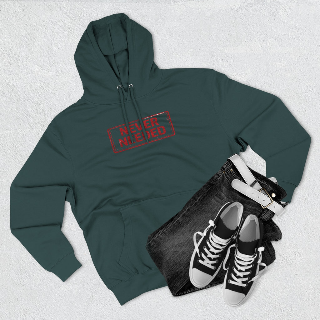 Never Needed Stamp Hoodie — Drop 01