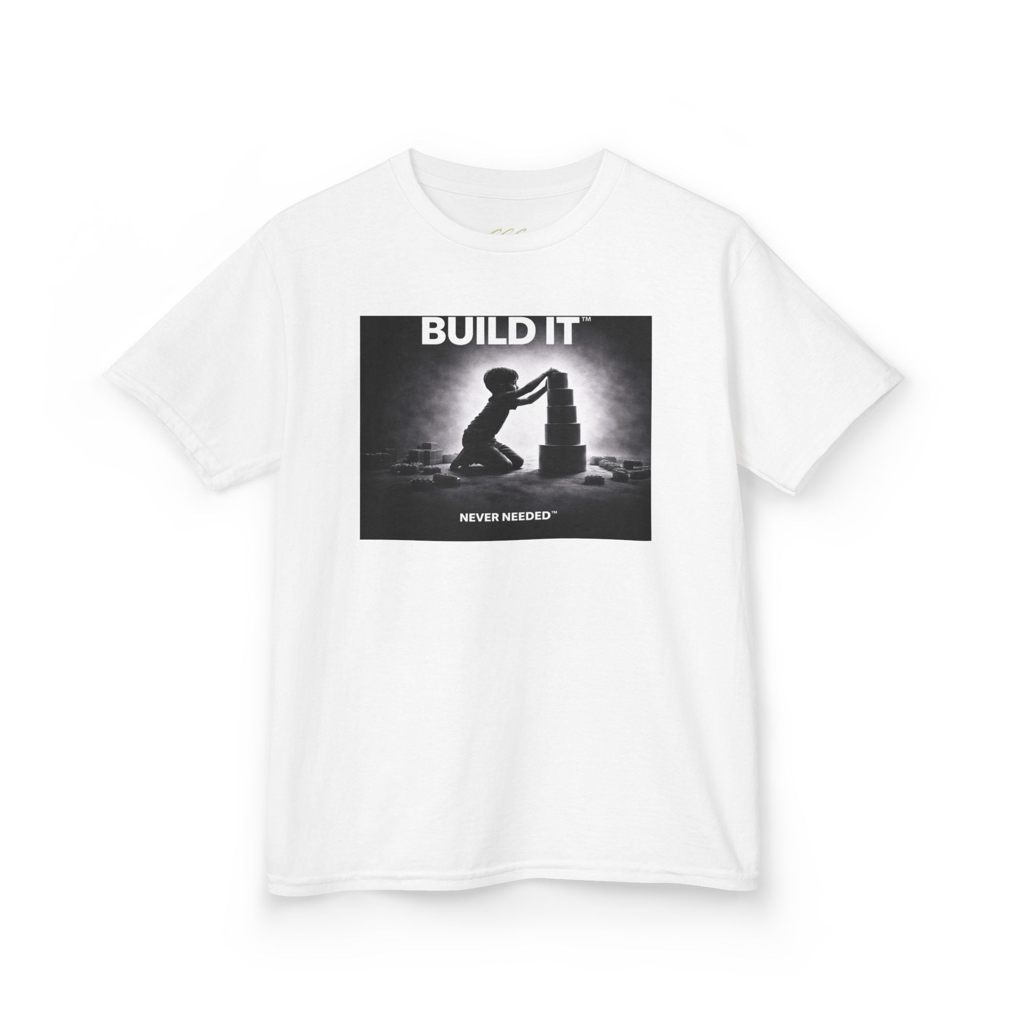 Never Needed™ “Build It” Tee — Kids Edition (Drop 04)