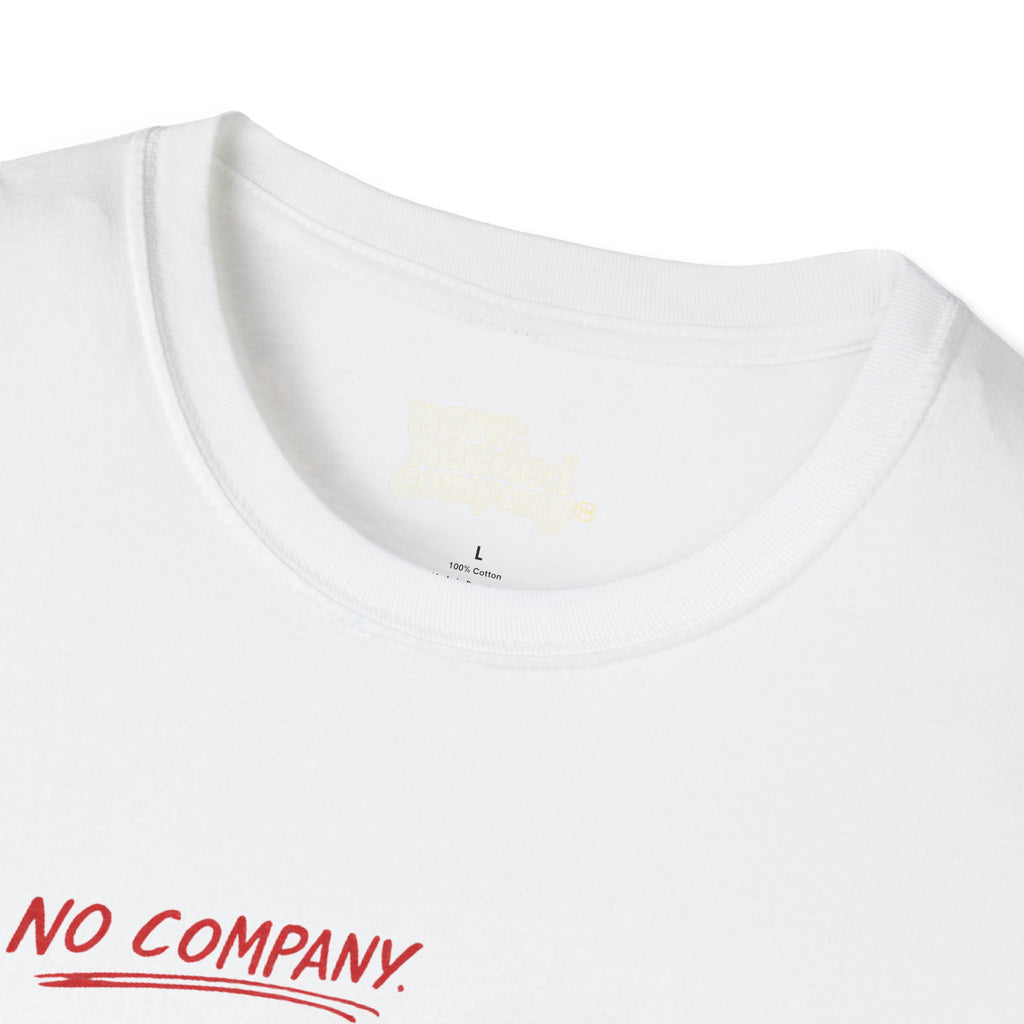 Never Needed™ — Play / Work Heart Tee (Black Edition)