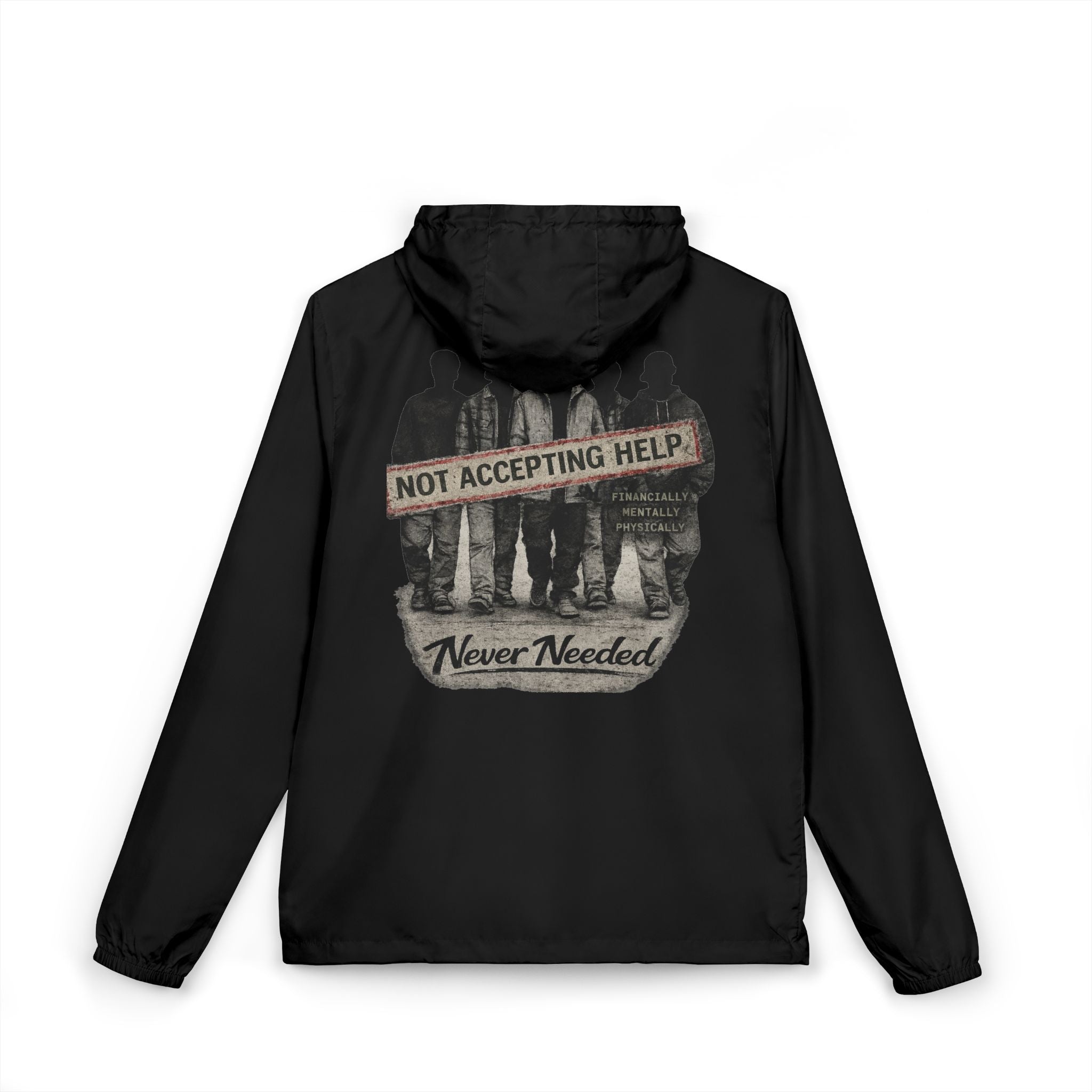 Never Needed Co. Windbreaker — “Not Accepting Help” Edition