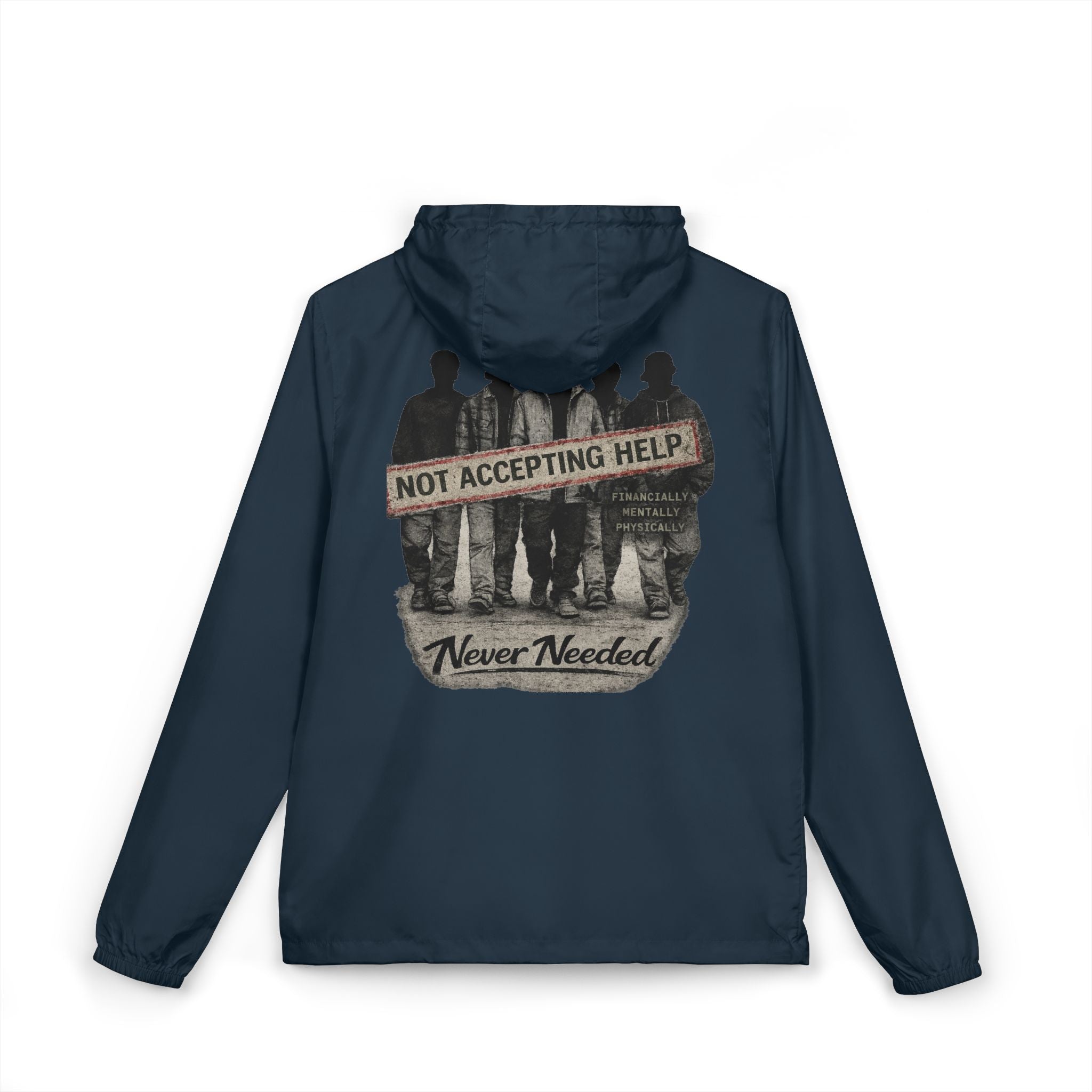 Never Needed Co. Windbreaker — “Not Accepting Help” Edition
