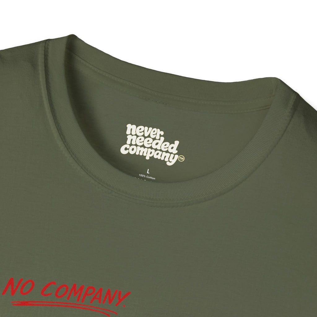 Never Needed™ — Play / Work Heart Tee (Black Edition)