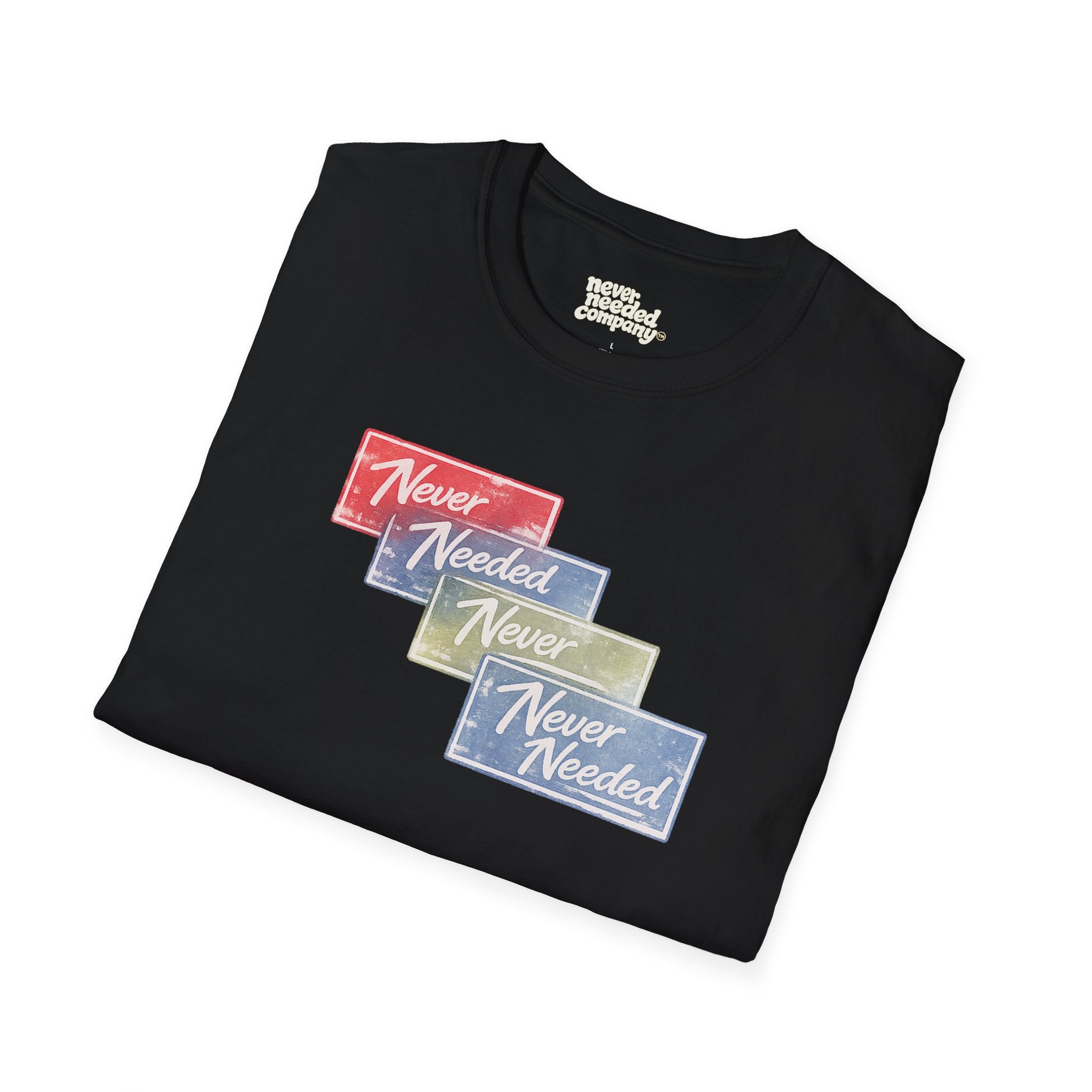 Never Needed Company™ Stamp Stack Tee