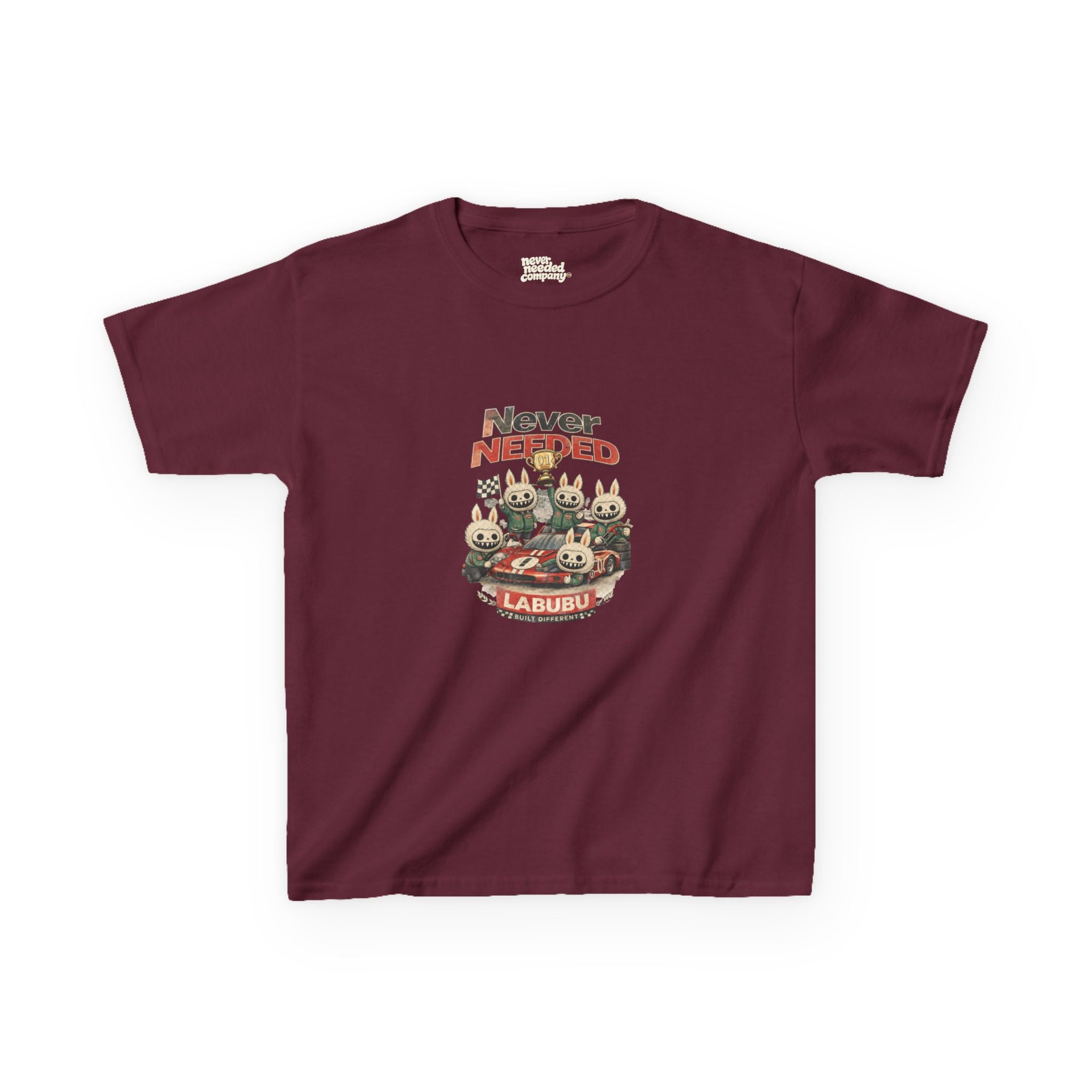 Never Needed “Labubu Built Different” Tee — 5 Color Drop