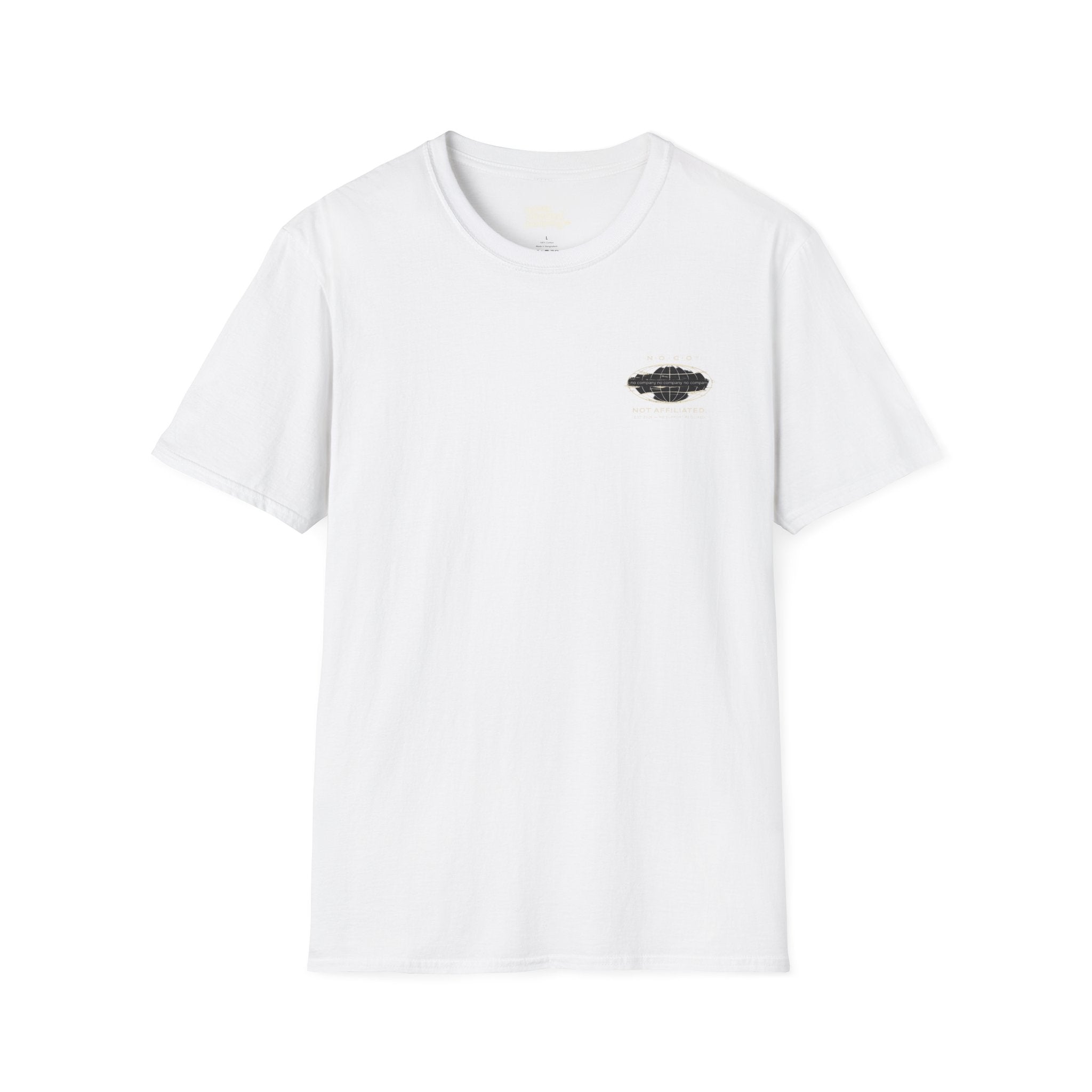 No Co™ “Not Affiliated” Mini Globe Tee (Stealth Edition)