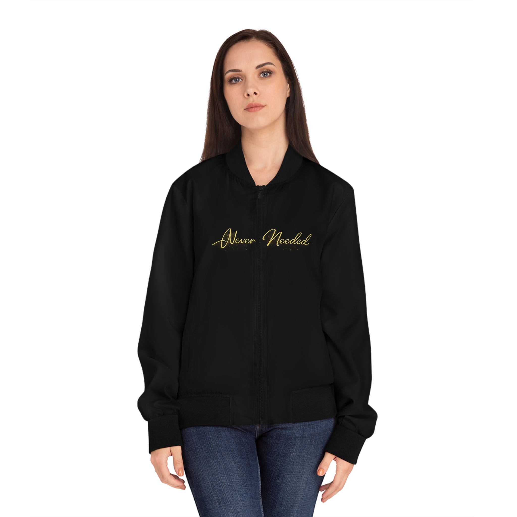 Never Needed Company – Tranquility Bomber Jacket (Black/Gold Edition)