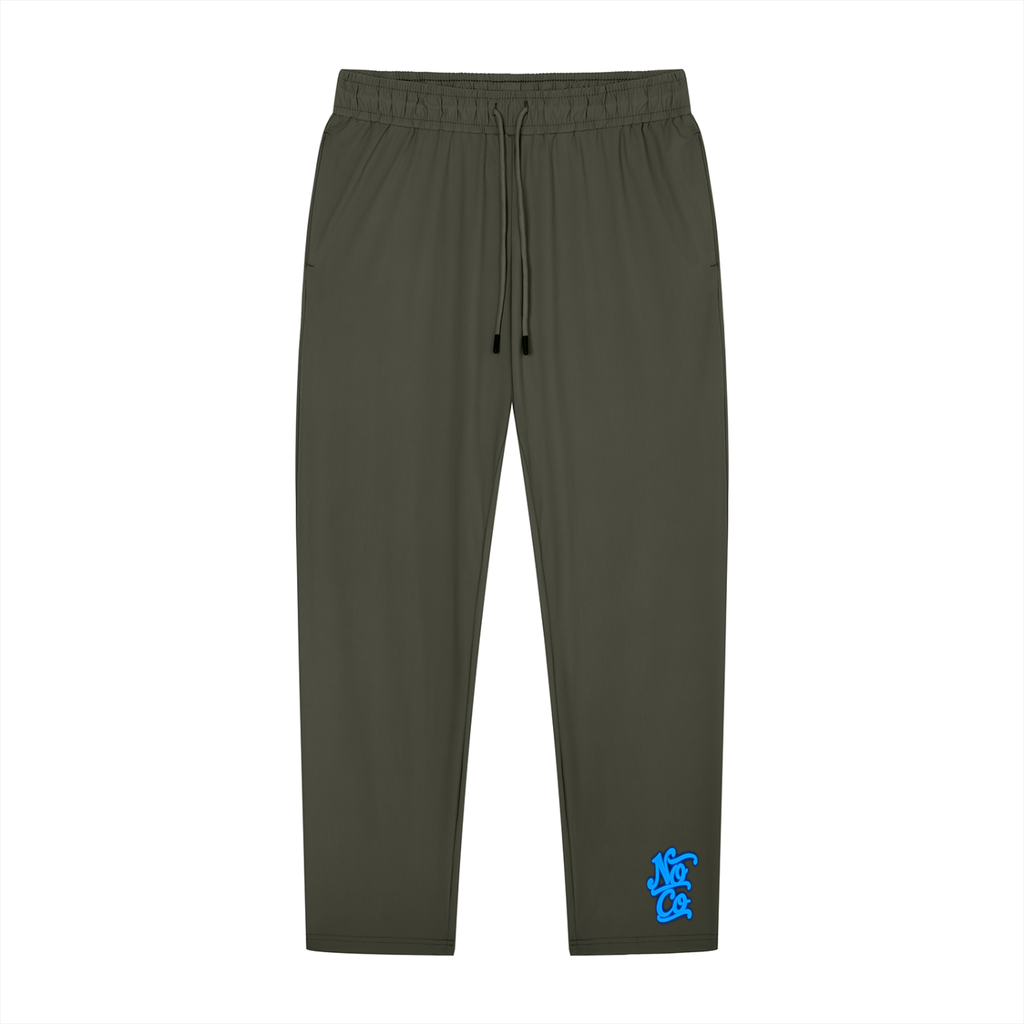 No Co. Blue Script Track Pants