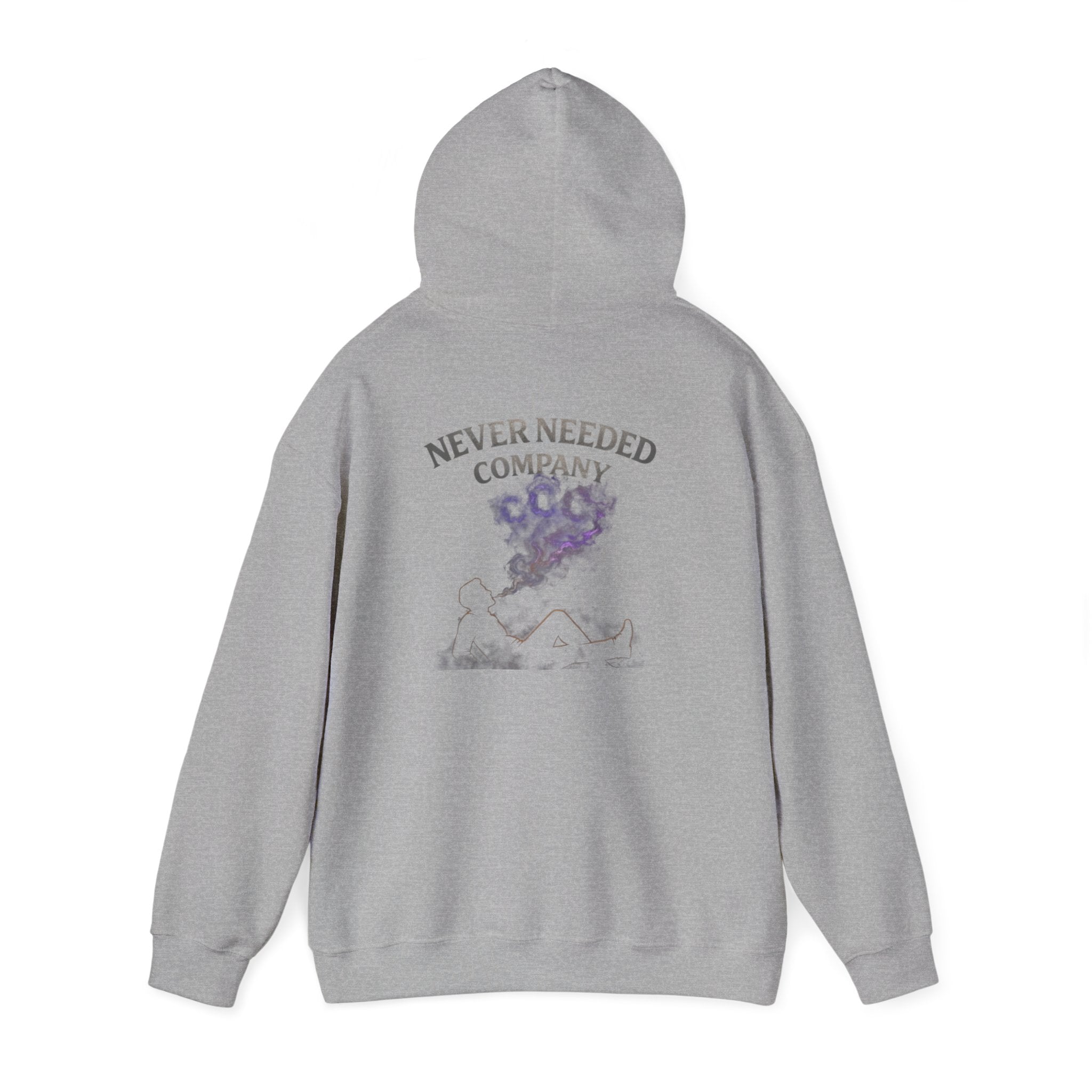 Never Needed Company – Smoke Hoodie (Purple Edition)