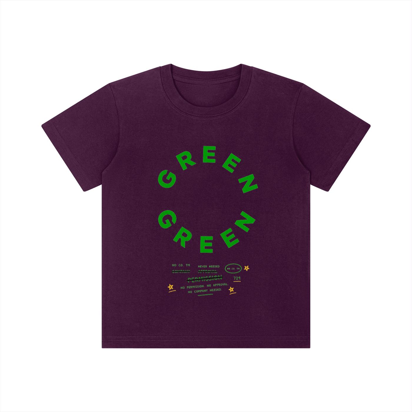 Green Youth Tee | Never Needed Company Kids