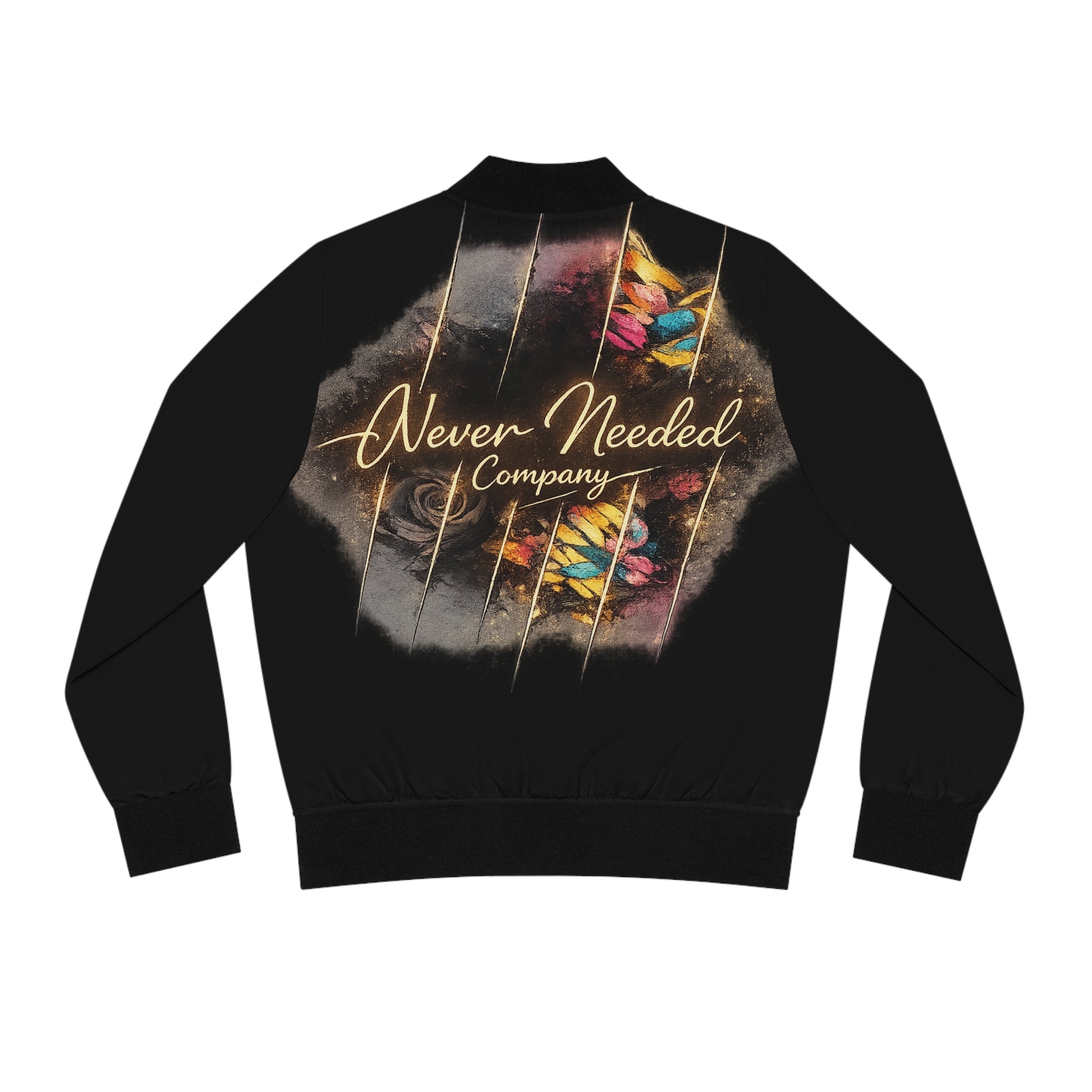 Never Needed Company – Tranquility Bomber Jacket (Black/Gold Edition)