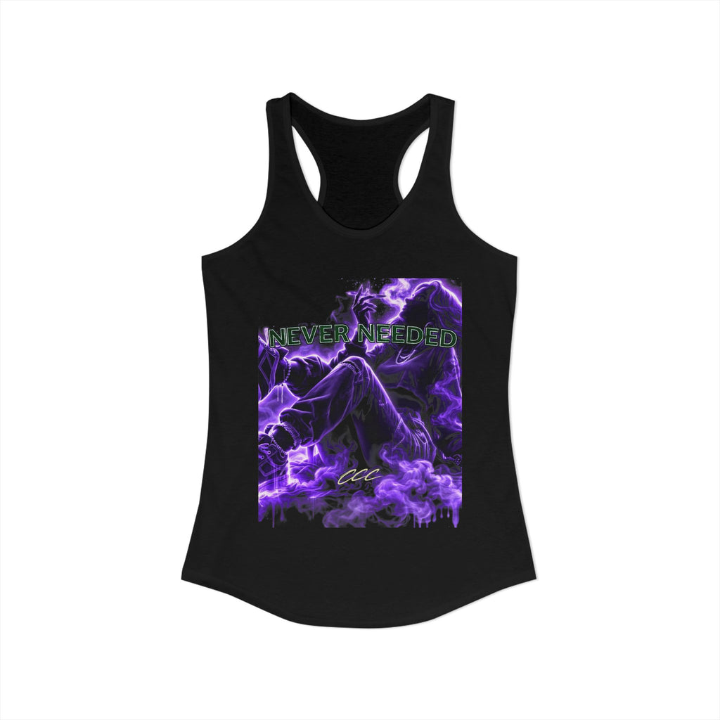 Never Needed Tank — Purple Smoke Graphic (Limited Drop)
