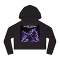Purple Smoke Cropped Hoodie