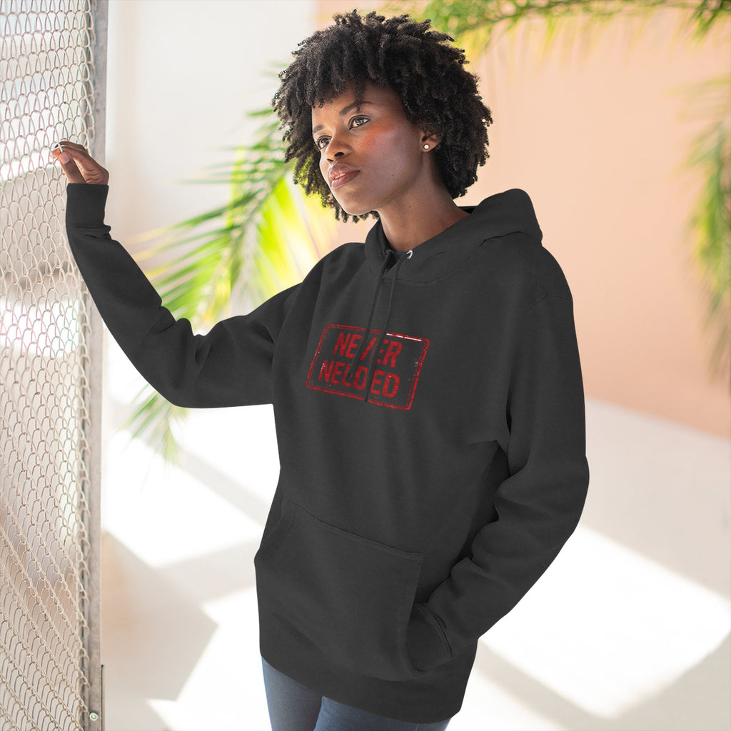 Never Needed Stamp Hoodie — Drop 01