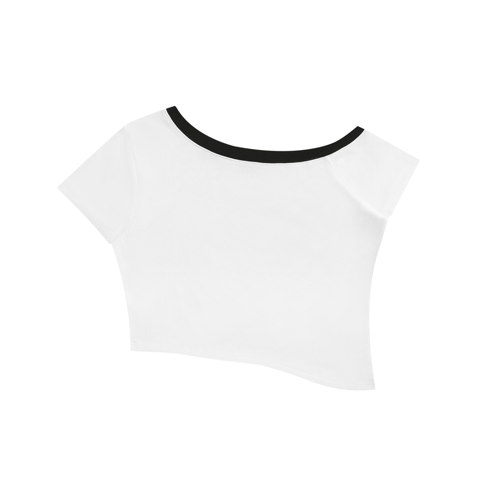 Show Me Proof Purple Static Crop Tee | No Co.