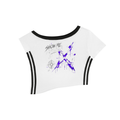 Show Me Proof Purple Static Crop Tee | No Co.