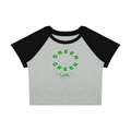 Green "Plugged" Circle Raglan Tee | Never Needed Company