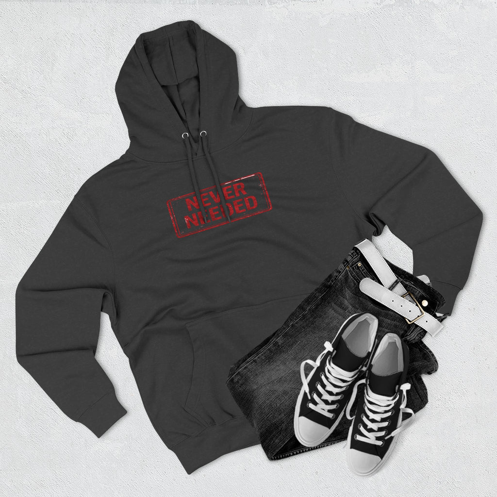 Never Needed Stamp Hoodie — Drop 01
