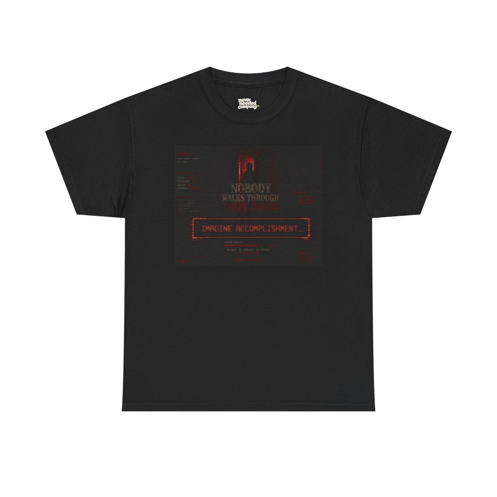 No Company™ Tee — “Imagine Accomplishment” System Edition