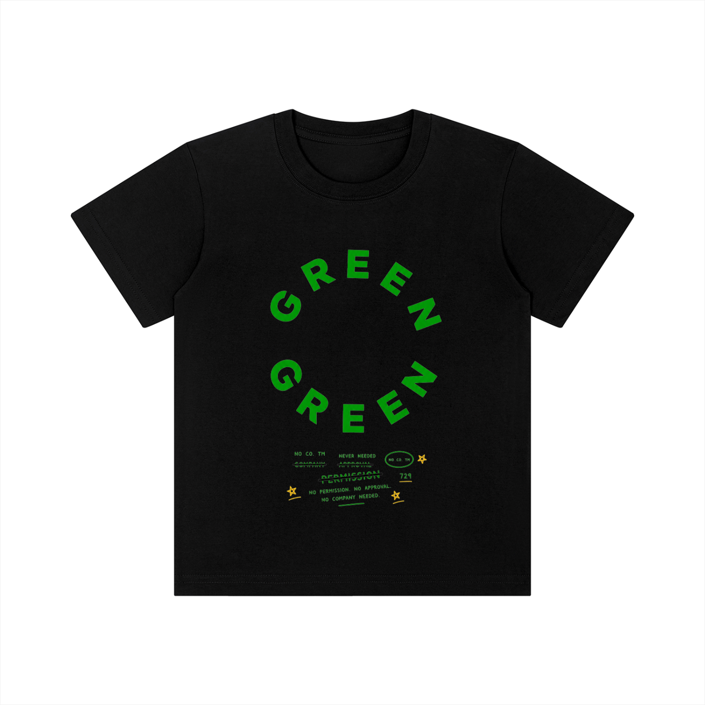 Green Youth Tee | Never Needed Company Kids
