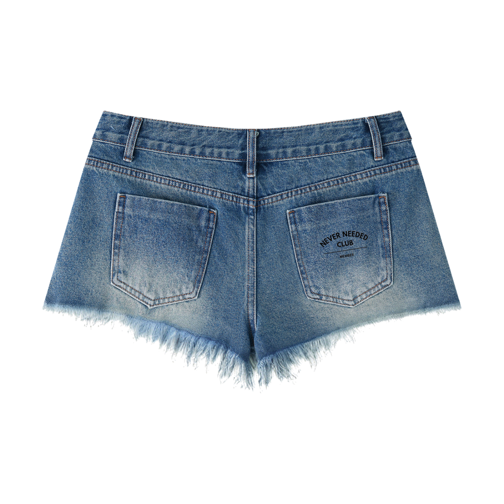 Never Needed Club Denim Shorts