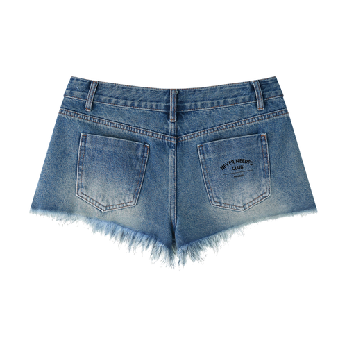 Never Needed Club Denim Shorts