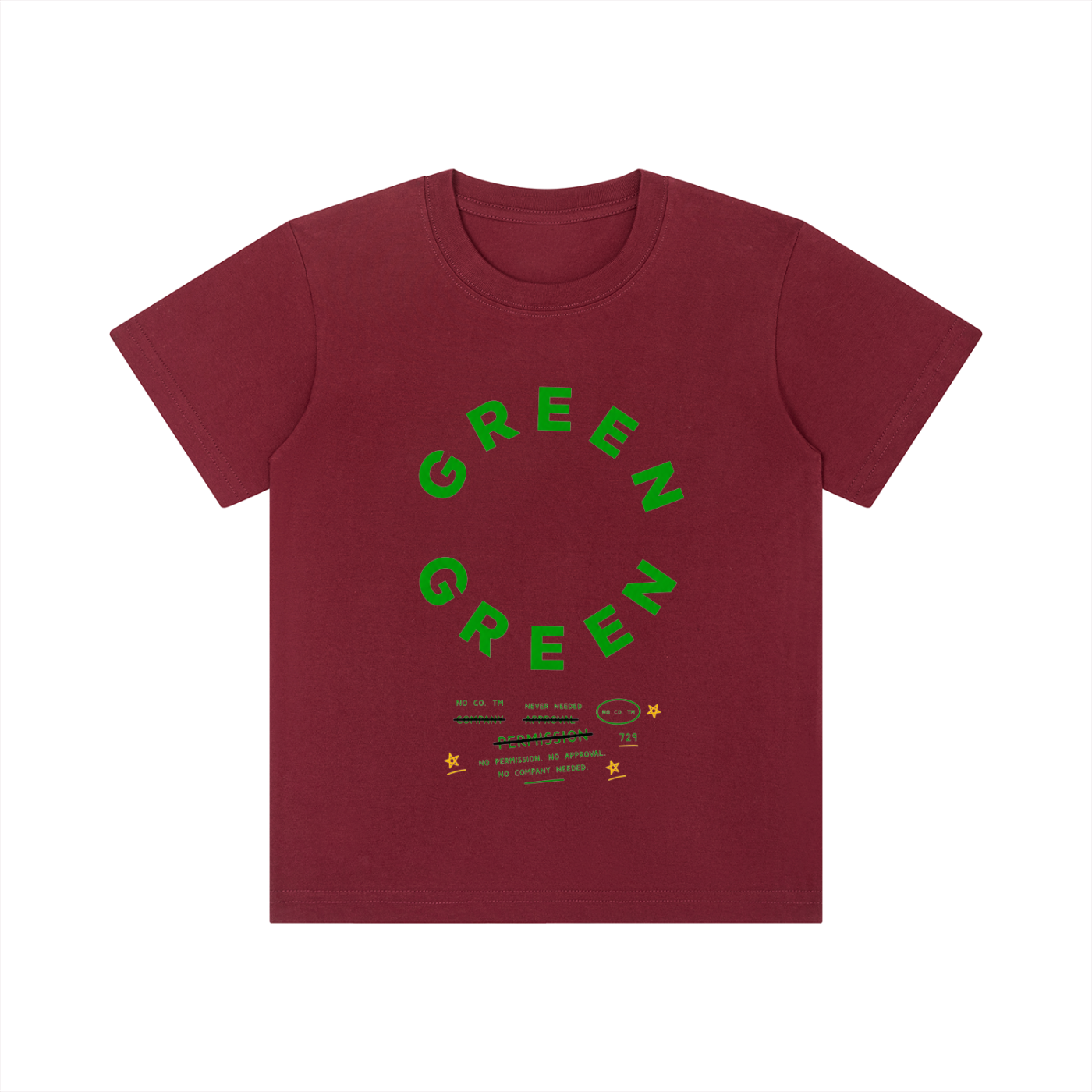 Green Youth Tee | Never Needed Company Kids