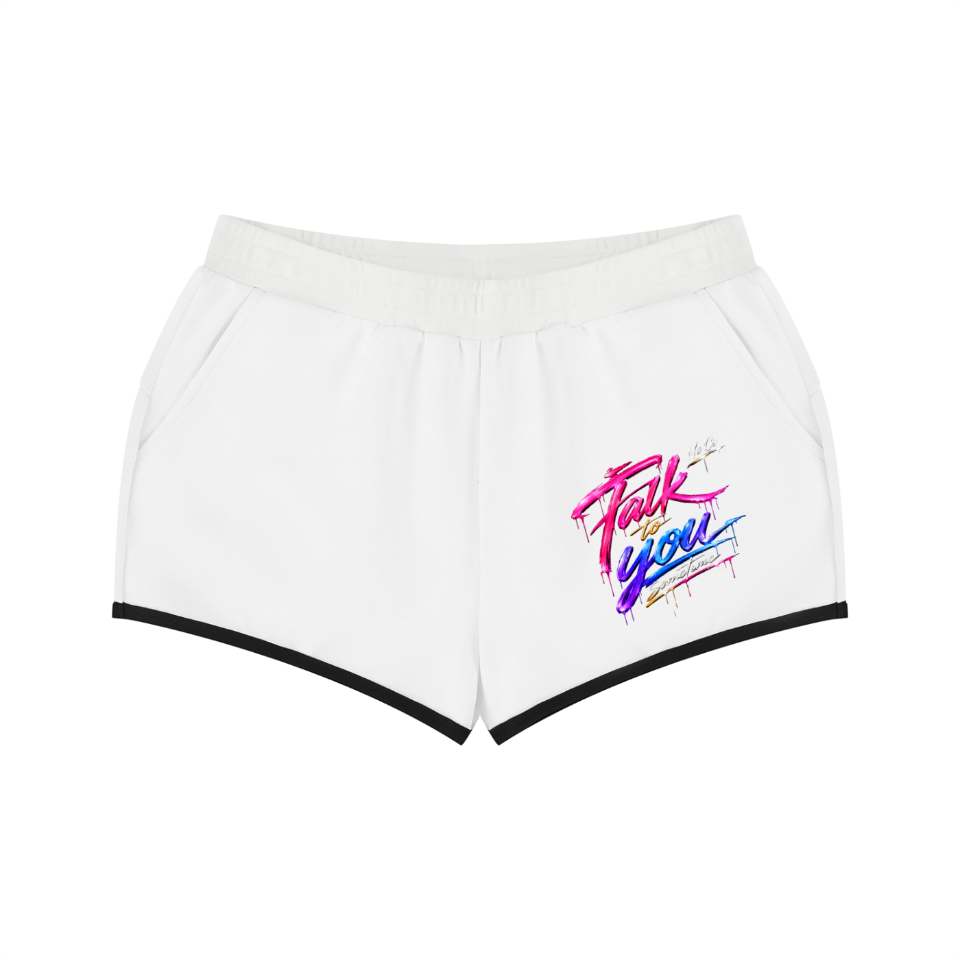 No Co. Talk to You Sometime Women's Shorts | Neon Streetwear Lounge Shorts
