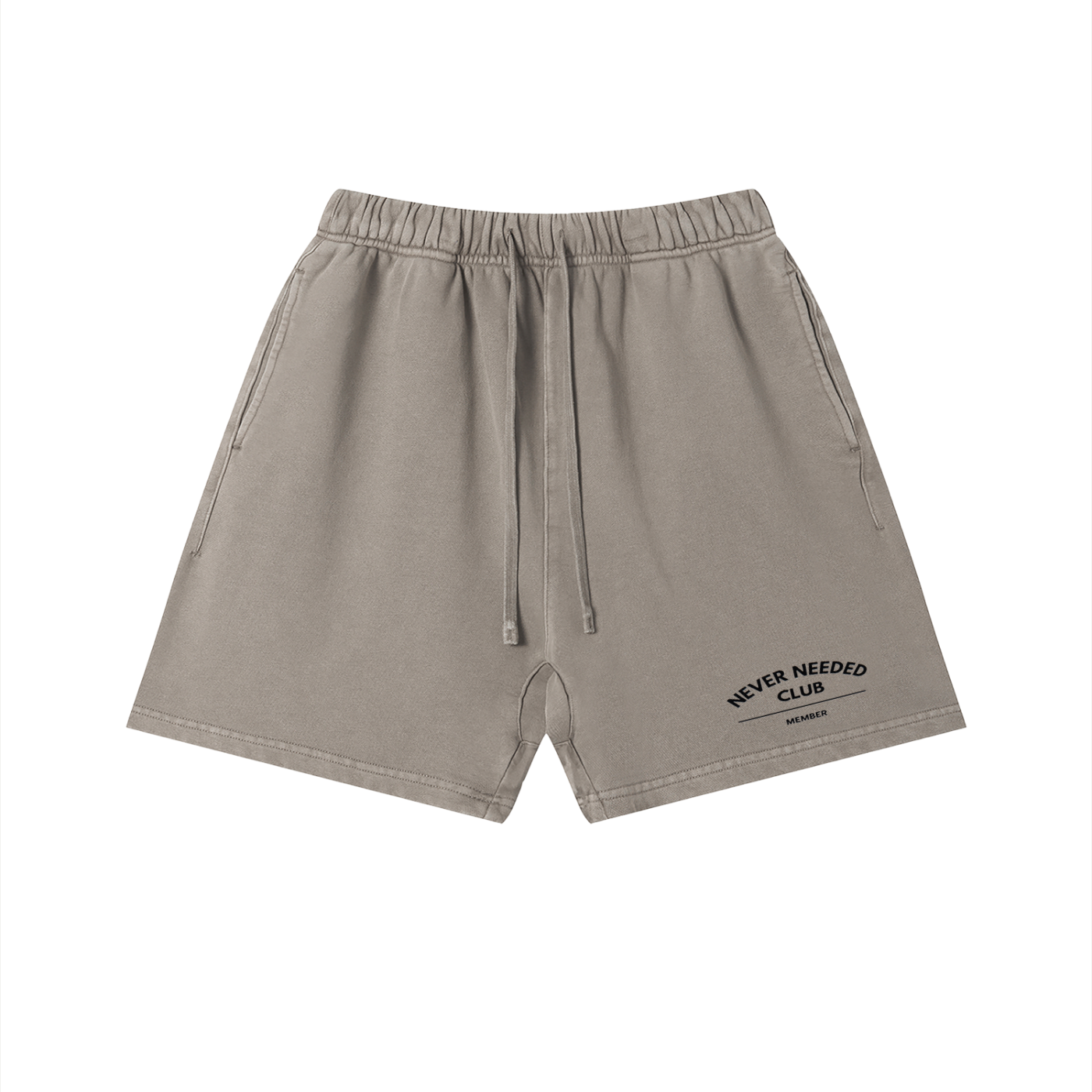 Never Needed Club Vintage Wash Shorts
