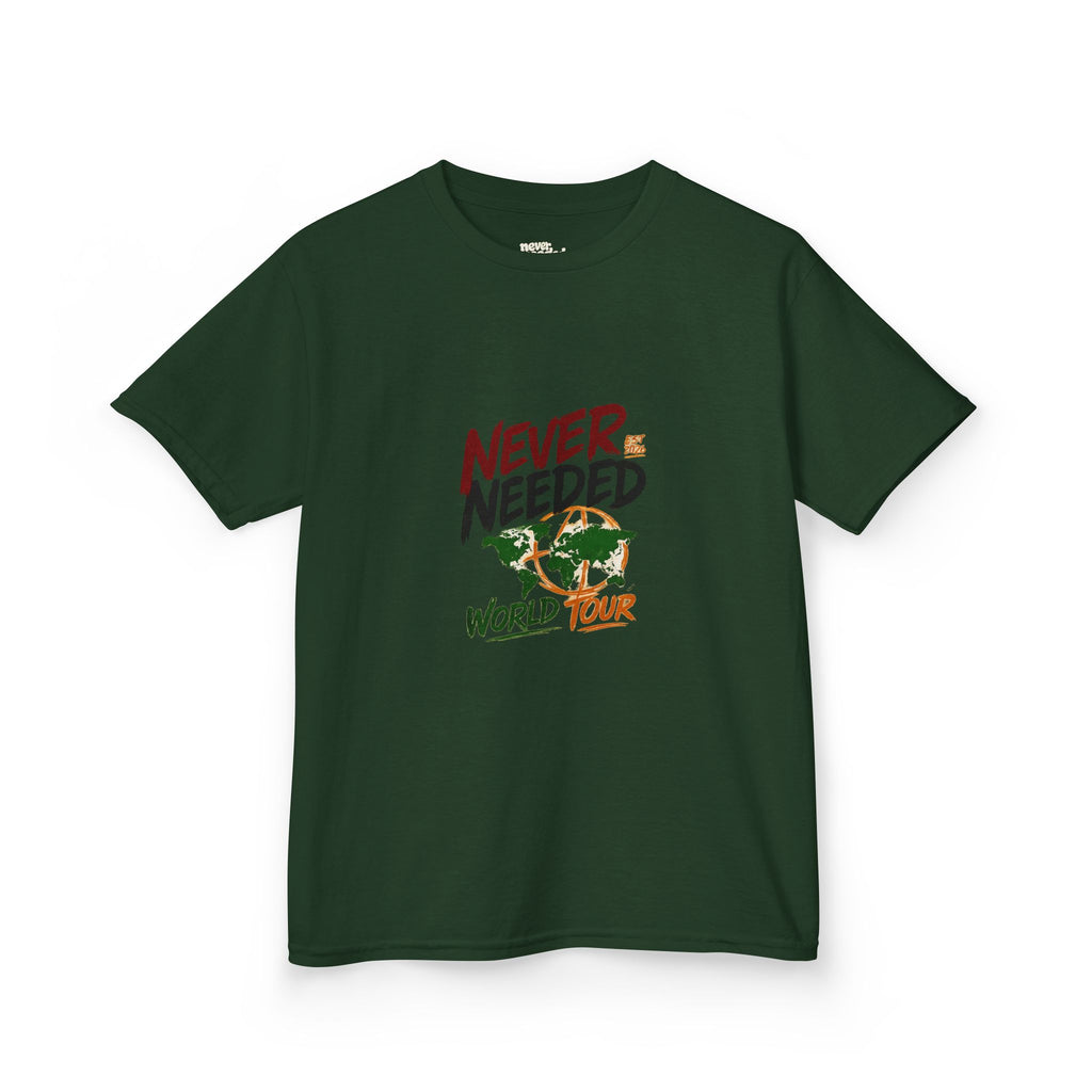 Never Needed™ Youth World Tour Tee — EST 2026