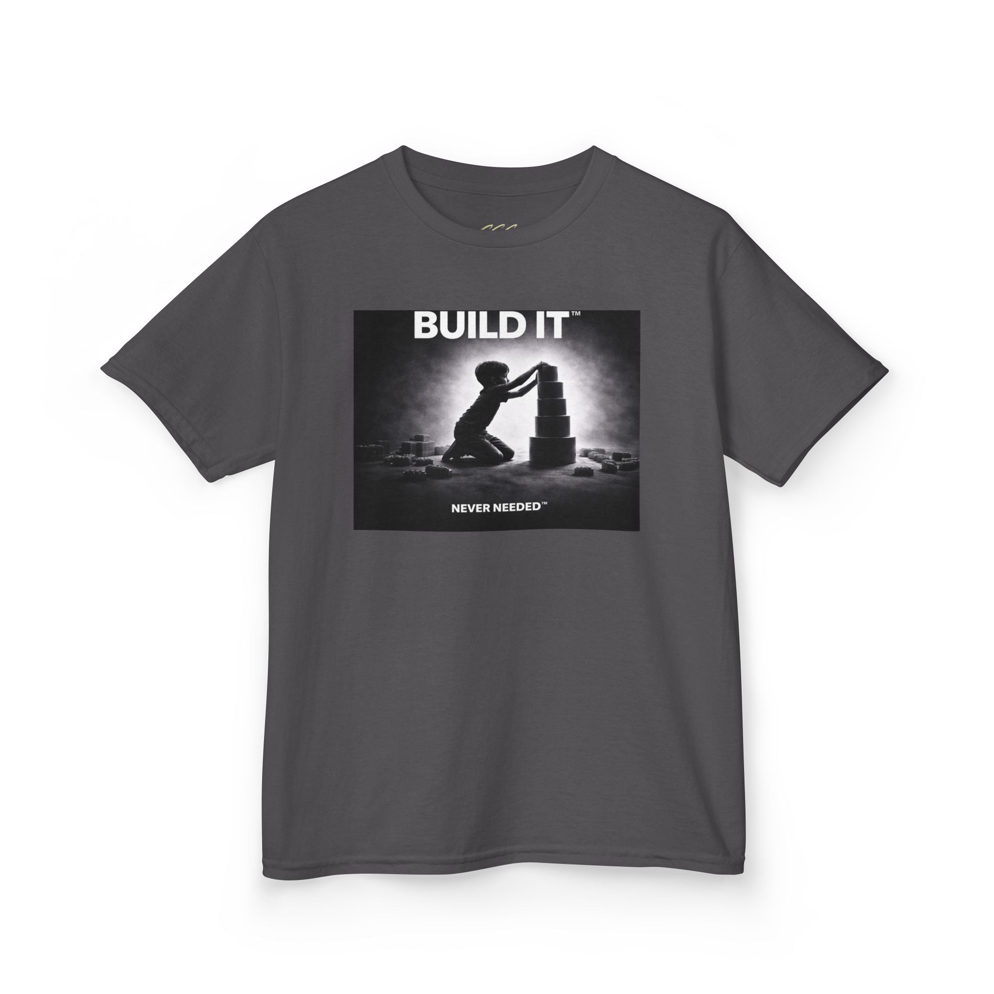 Never Needed™ “Build It” Tee — Kids Edition (Drop 04)