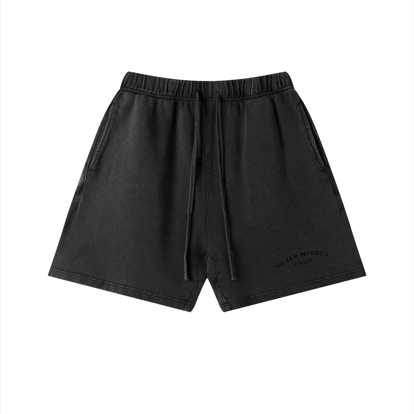 Never Needed Club Vintage Wash Shorts