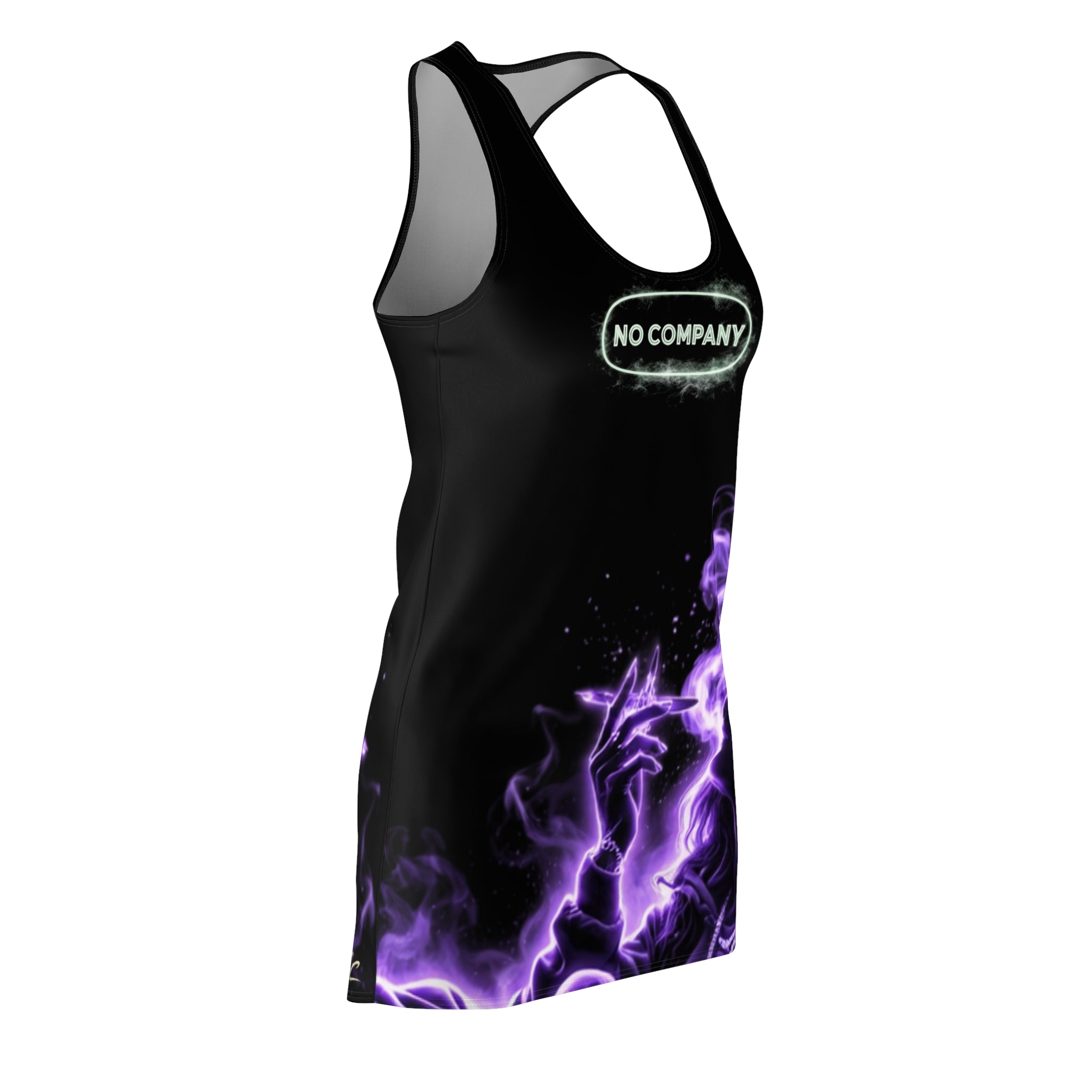 No Company Smoke Dress — Purple Edition (Drop 01)
