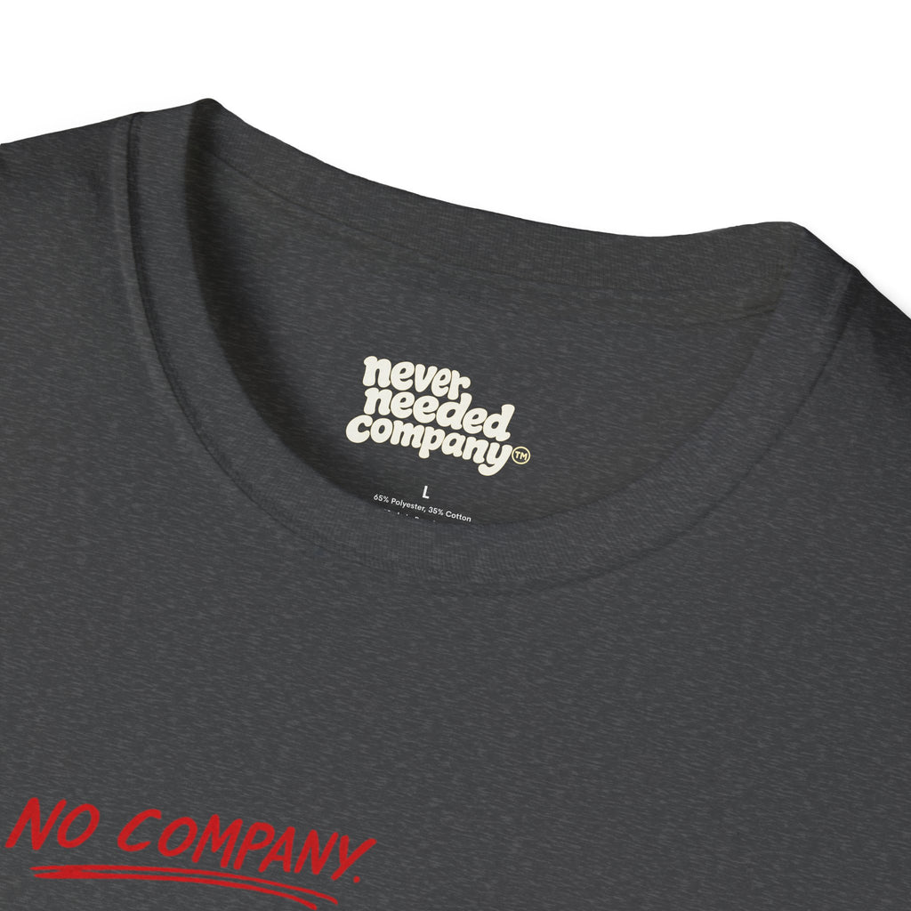 Never Needed™ — Play / Work Heart Tee (Black Edition)