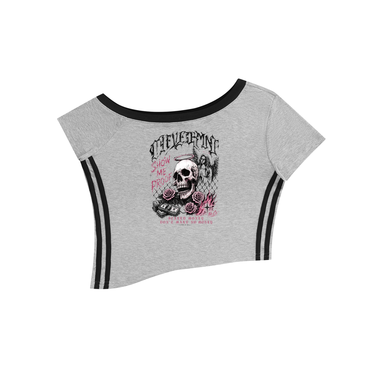 No Co. Scared Money Crop Tee