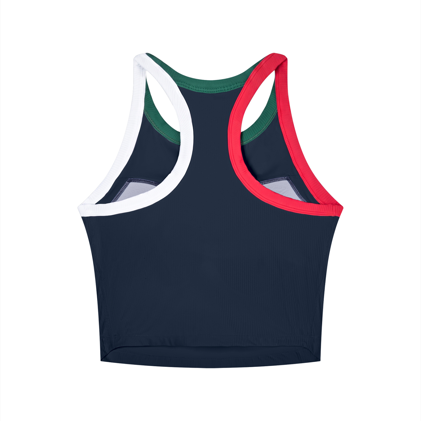 No Co. Brush Logo Cropped Racerback Tank | Never Needed Company